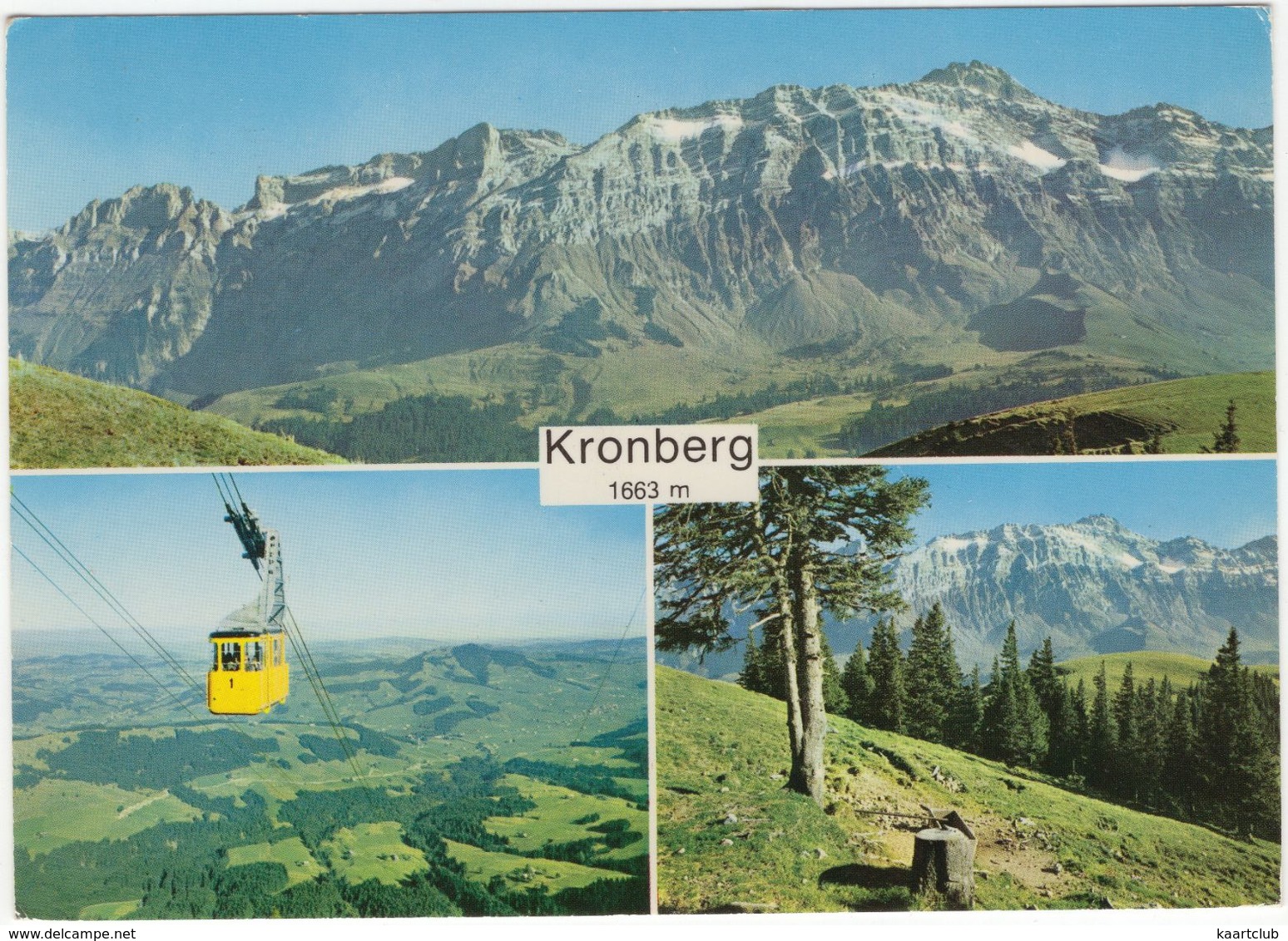 Kronberg 1663 M - Luftseilbahn Jakobsbad-Kronberg - Gonten AI - (1969) - Gonten