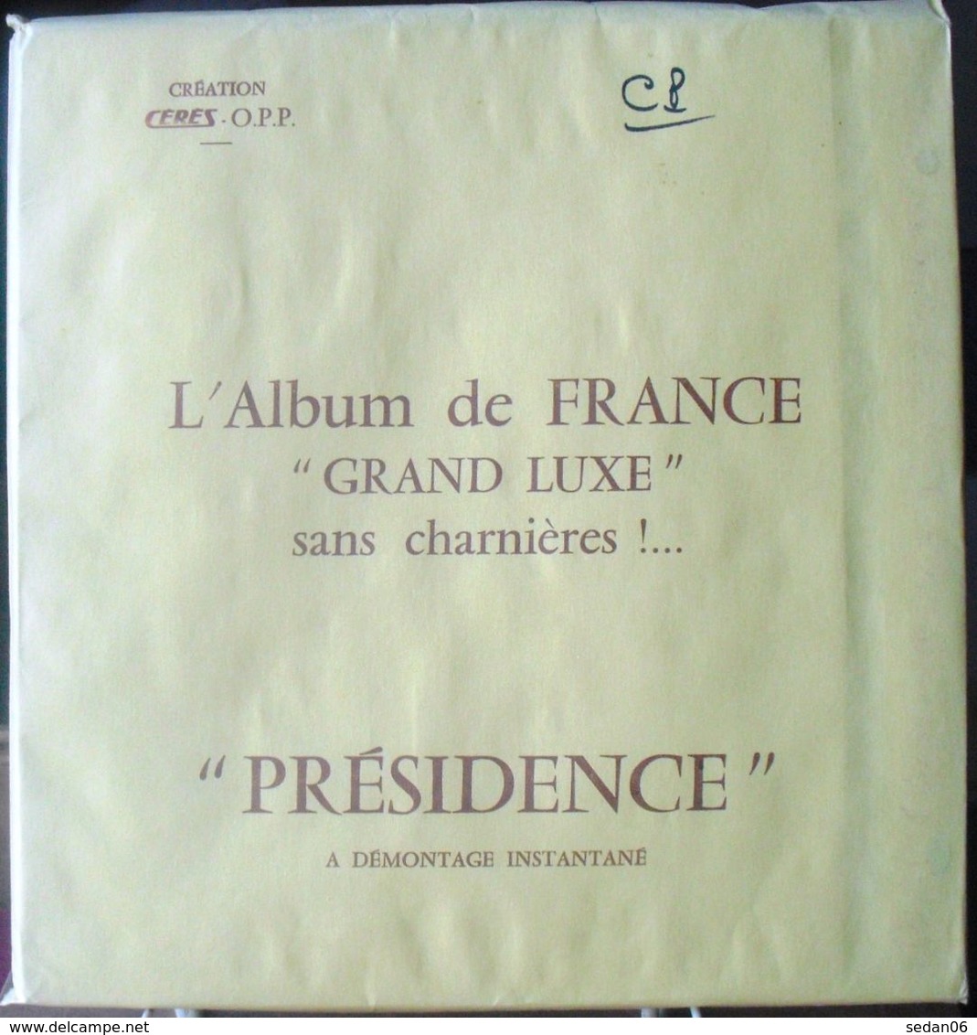 CERES - Jeu PRESIDENCE/FRANCE COLIS POSTAUX 1892/1961 (REF. PFCP) - Pre-Impresas