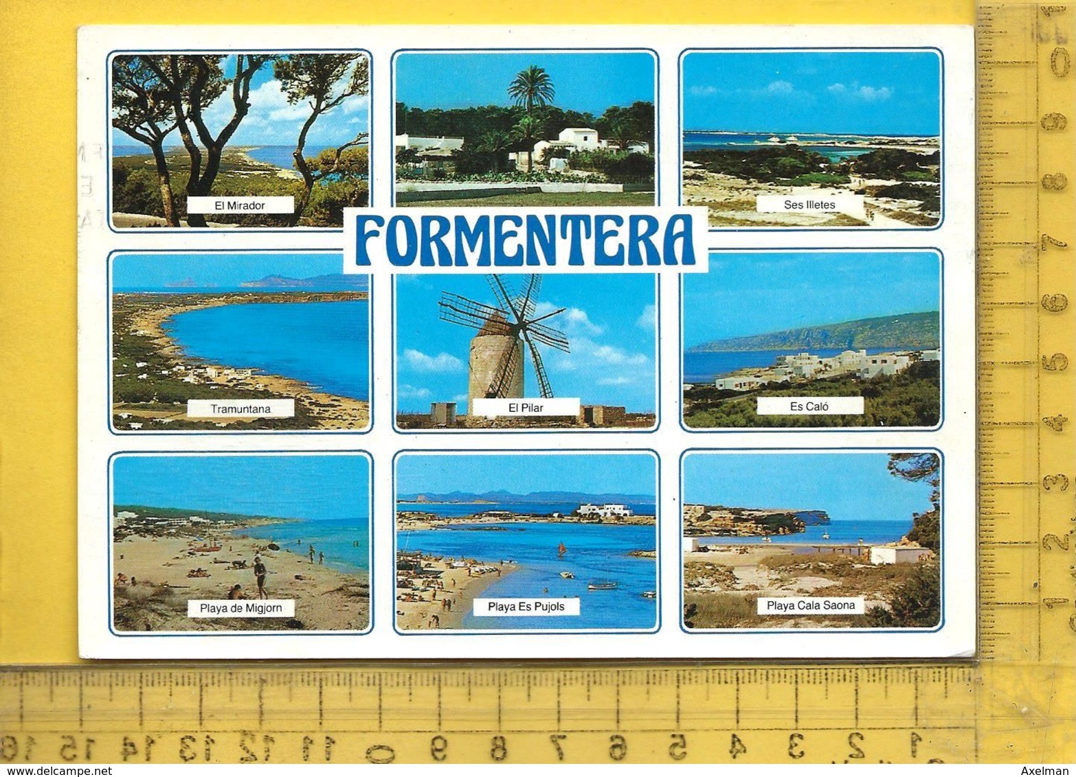 CPM  ESPAGNE, ISLAS BALEARES, FORMENTERA : 9 Vistas - Formentera