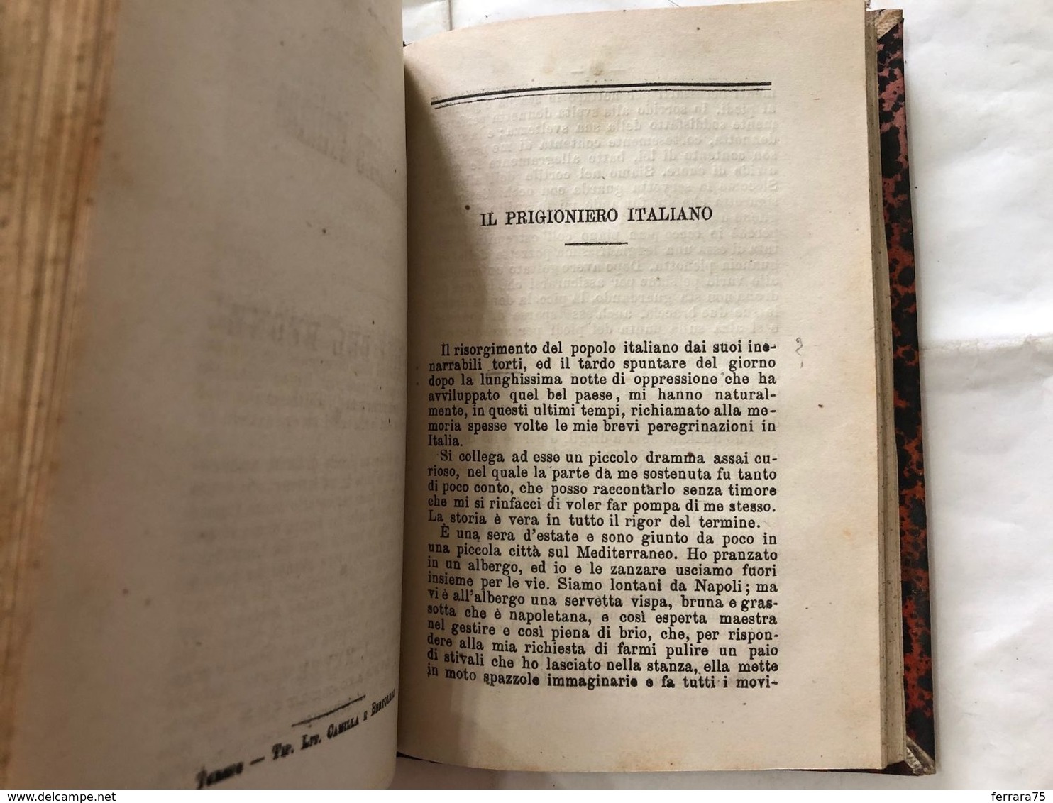 CARLO DICKENS BIBLIOTECA UNIVERSALE RACCONTI 1875 LA CASA TRISTA IL PRANZO DI NA