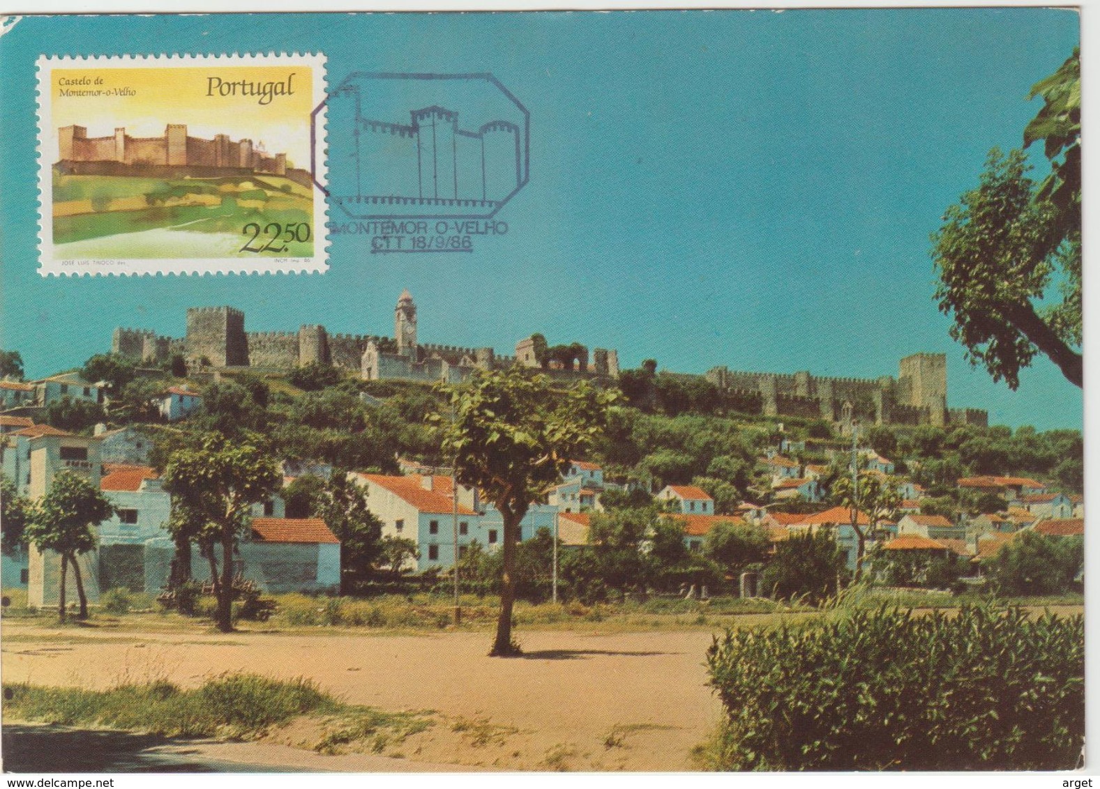 Carte Maximum PORTUGAL N°Yvert 1676 (Château De MONTEMOR-O-VELHO) Obl Sp Ill 1986 - Maximum Cards & Covers