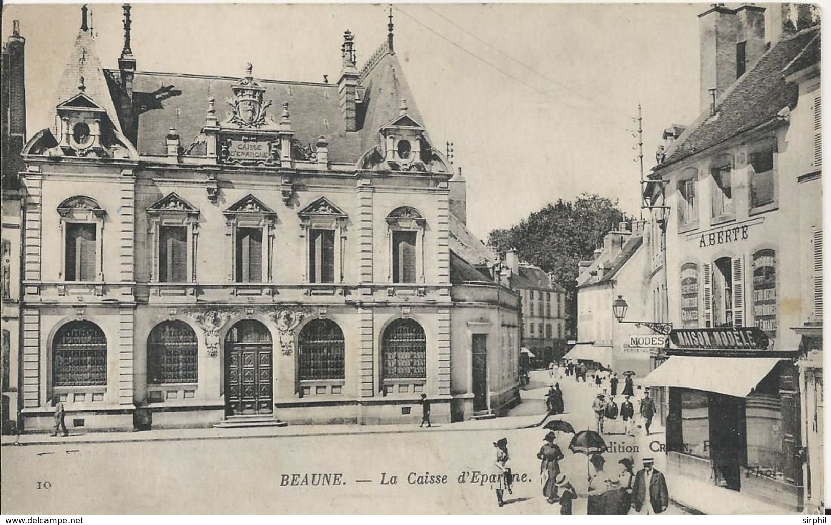 Carte Postale Ancienne De Beaune La Caisse D'épargne - Beaune