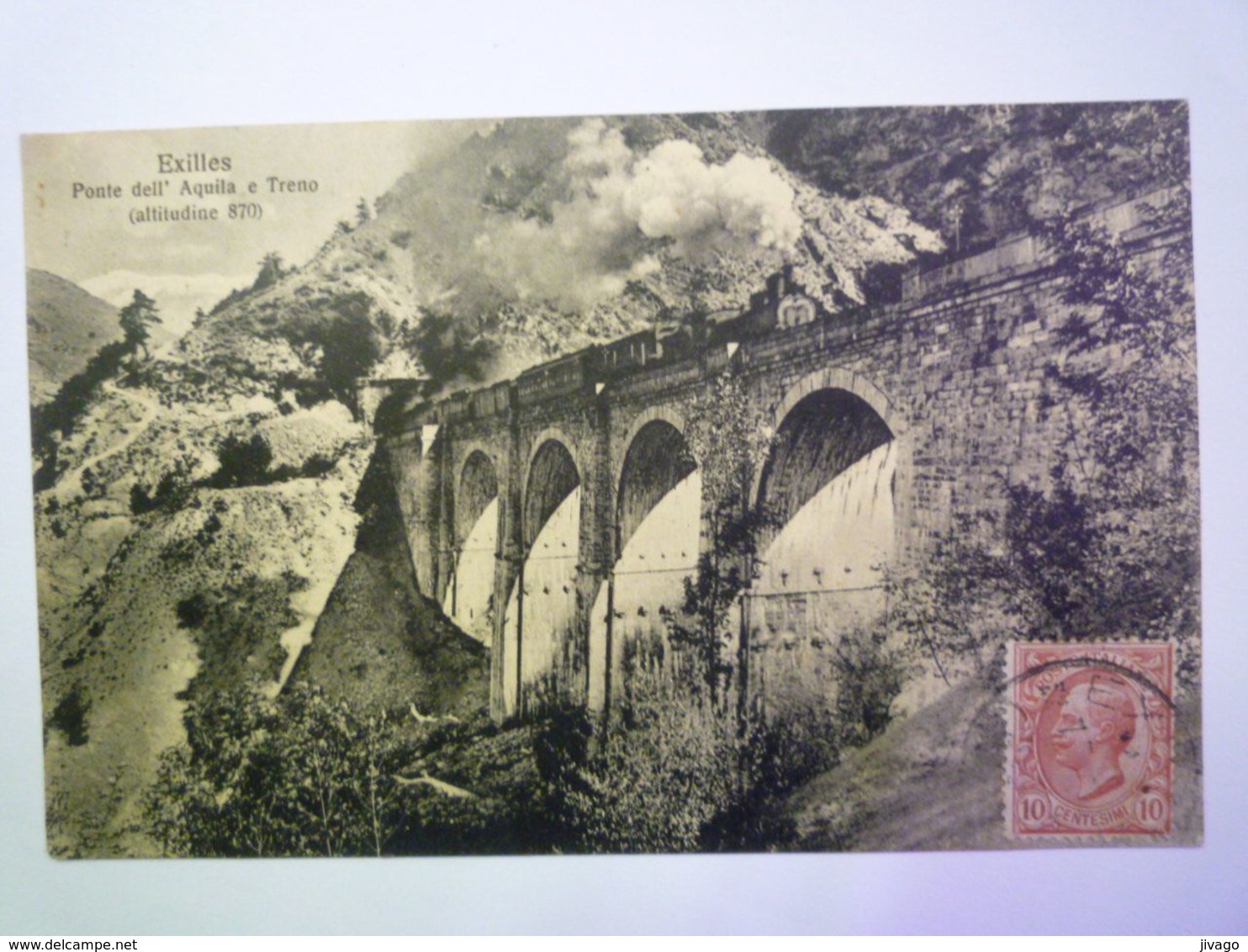 2020 - 6443  EXILLES  :  Ponte Dell'Aquila E TRENO   1916   XXX - Other & Unclassified