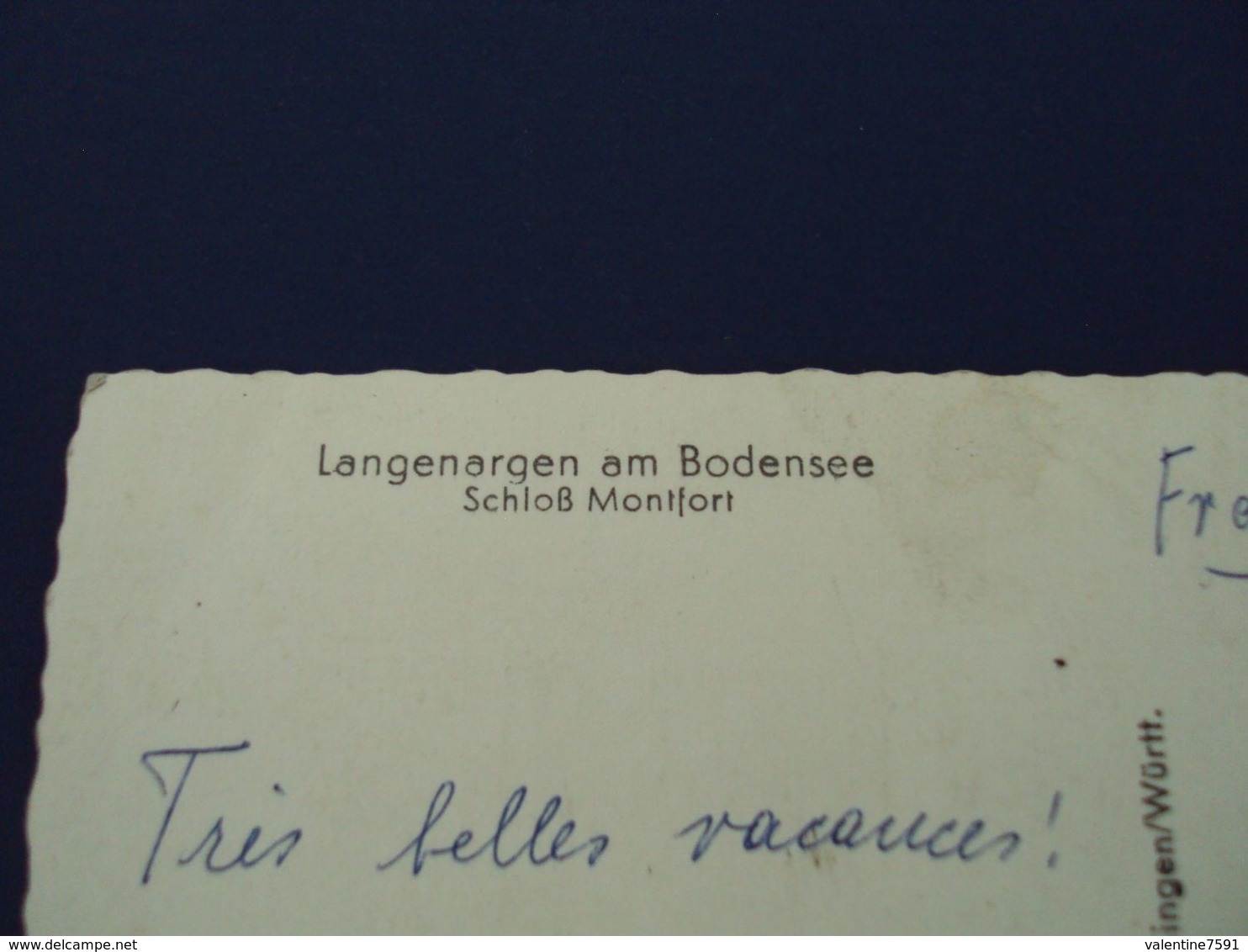 CP- ALLEMAGNE  -   LANGENARGEN  AM  BODENSEE  - Schlob  Montfort  -1959  - Net   8 Euros - Langenargen