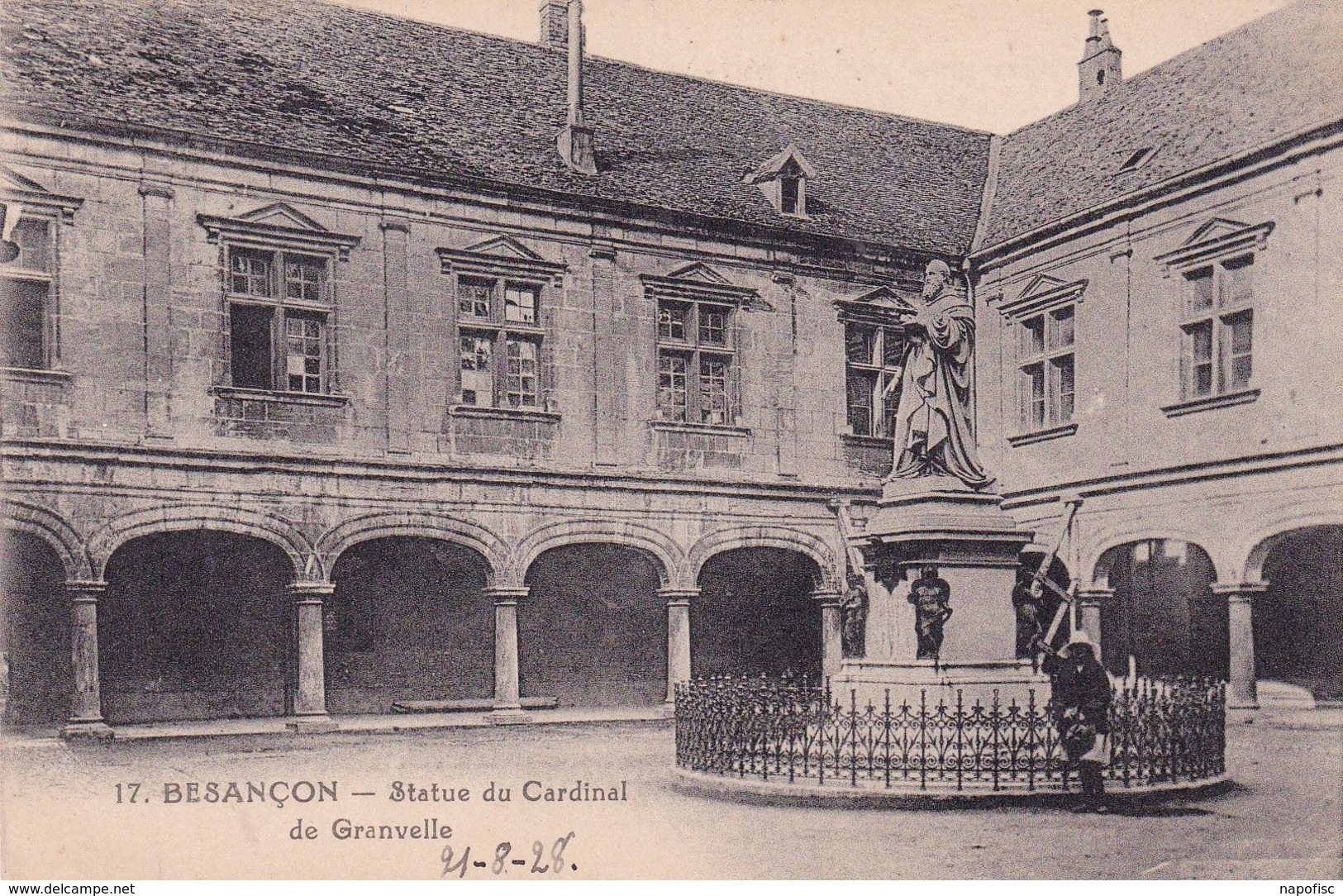 25-Besançon Statue Du Cardinal De Granvelle - Besancon