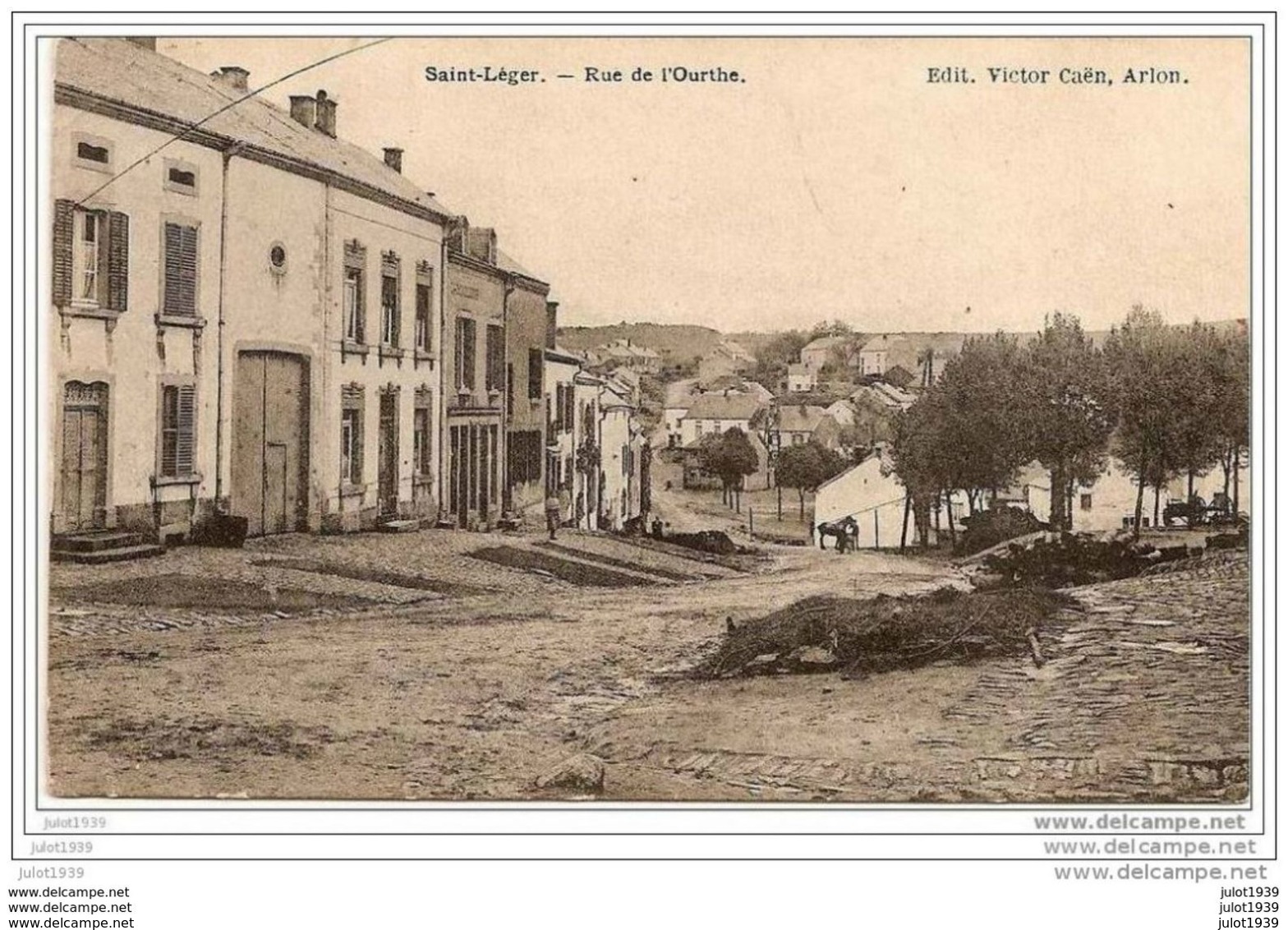 SAINT - LEGER ..-- Rue De L' Ourthe . 1919 Vers BRUXELLES ( Melle Maria LEONARD ) . Voir Verso . - Saint-Léger