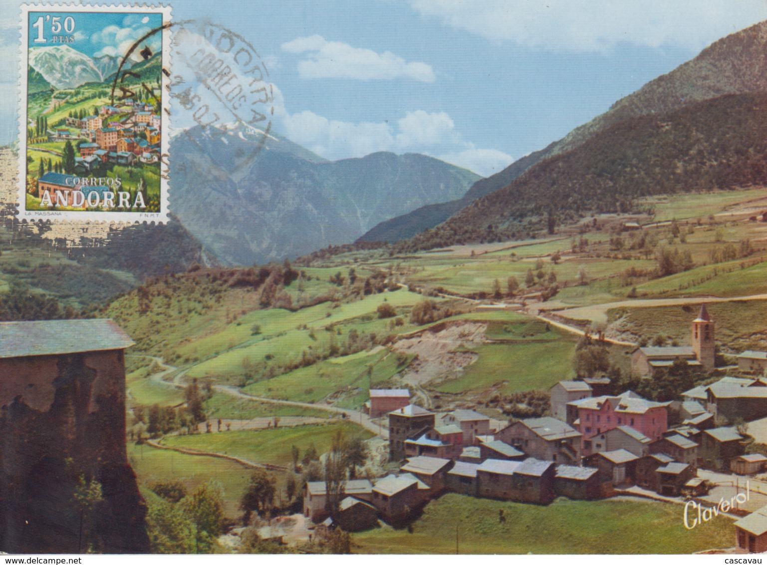 Carte  Maximum   ANDORRE   Vue  De  MASSANA   1972 - Other & Unclassified