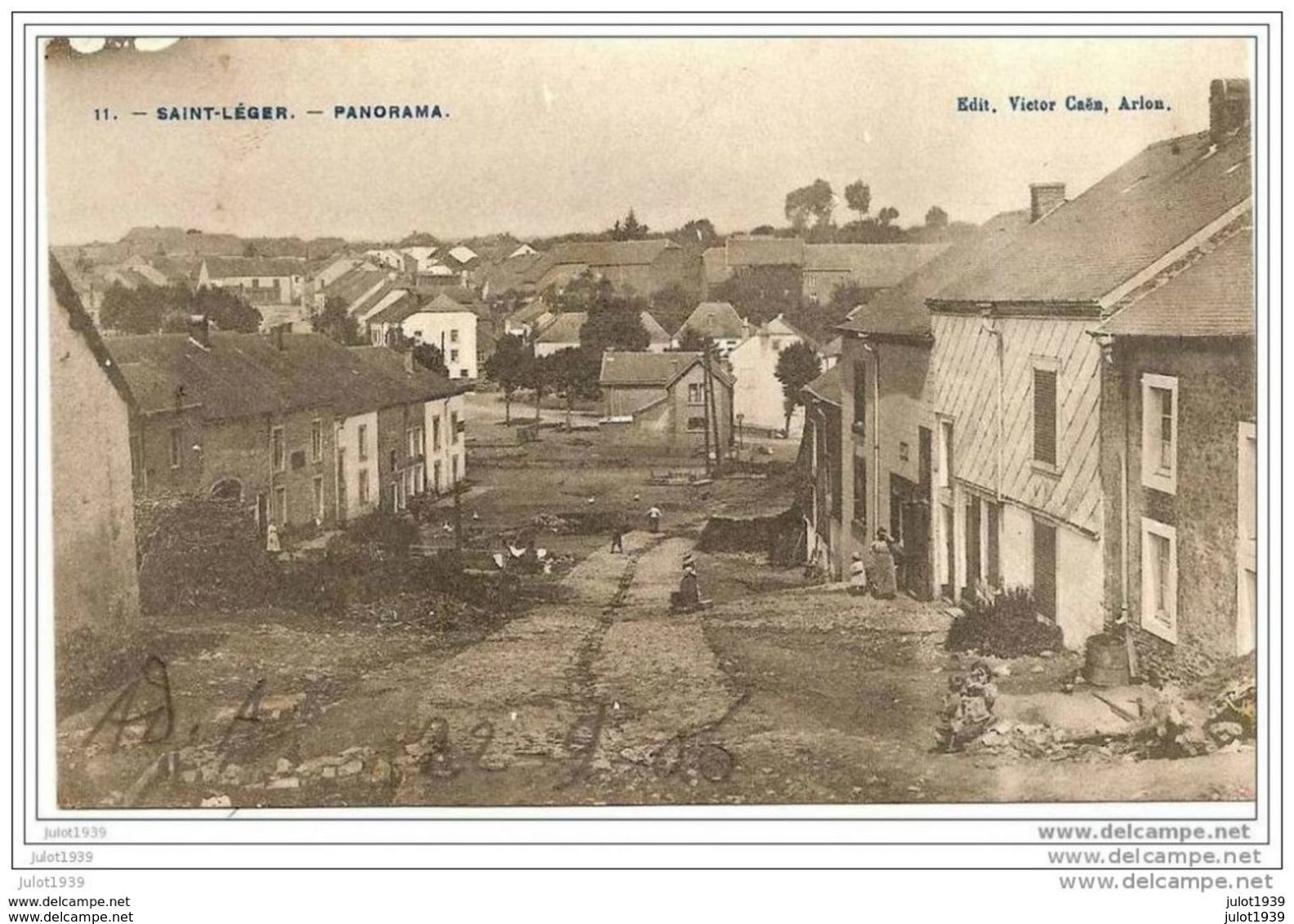 SAINT - LEGER ..-- Panorama . 1906 Vers BUZENOL ( Mr Numa MARTIN , En Vacances ) . Voir Verso . - Saint-Léger