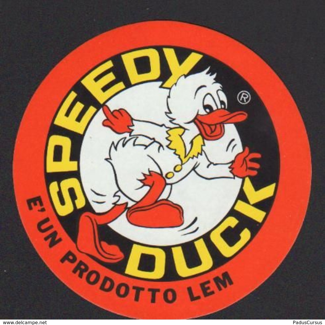 Stikers LEM Speedy Duck Adesivo Papero Autocollant Canard FAS00007 - Other & Unclassified