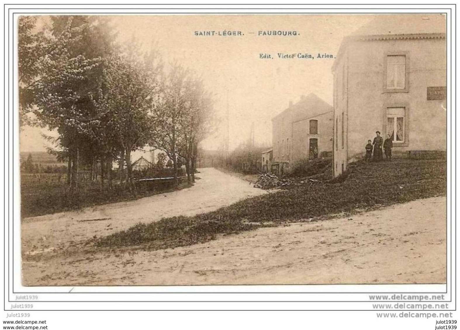 ERTVELDE ..-- SAINT - LEGER ..-- Faubourg . 1909 Vers ERTVELDE ( Mr Alfons KELLENS ) . Voir Verso . - Evergem