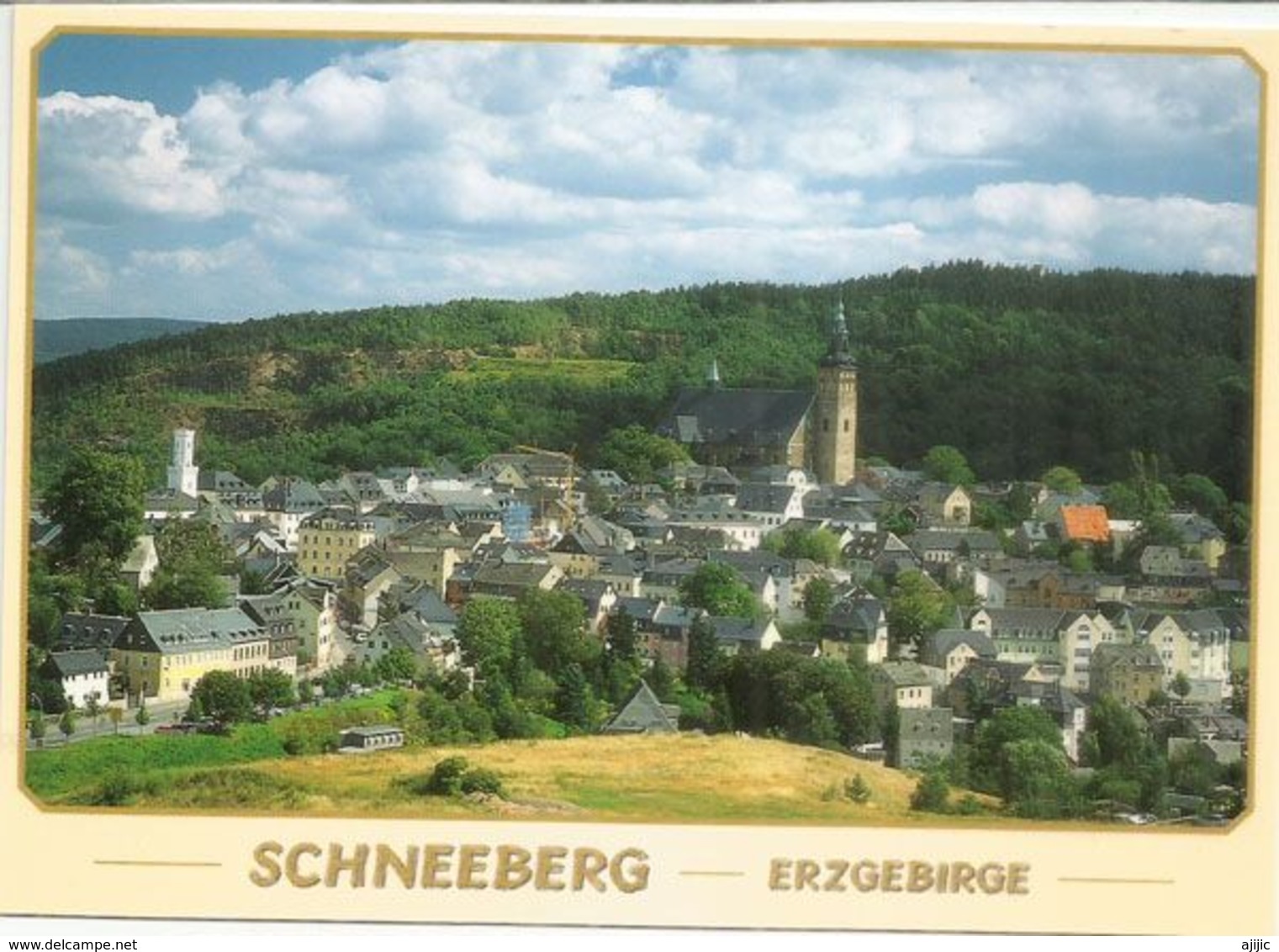 St. Wolfgang's Church, Schneeberg (Germany–Czech Republic Border). Mint Uncirculated Postcard - Schneeberg