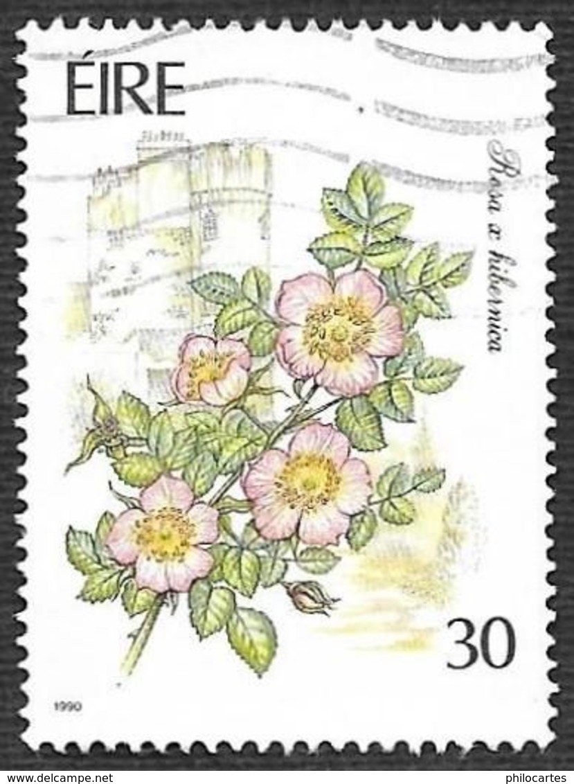 IRLANDE  1990  -  YT  733 - Rose - Rosa Hibernica  - Oblitéré - Oblitérés