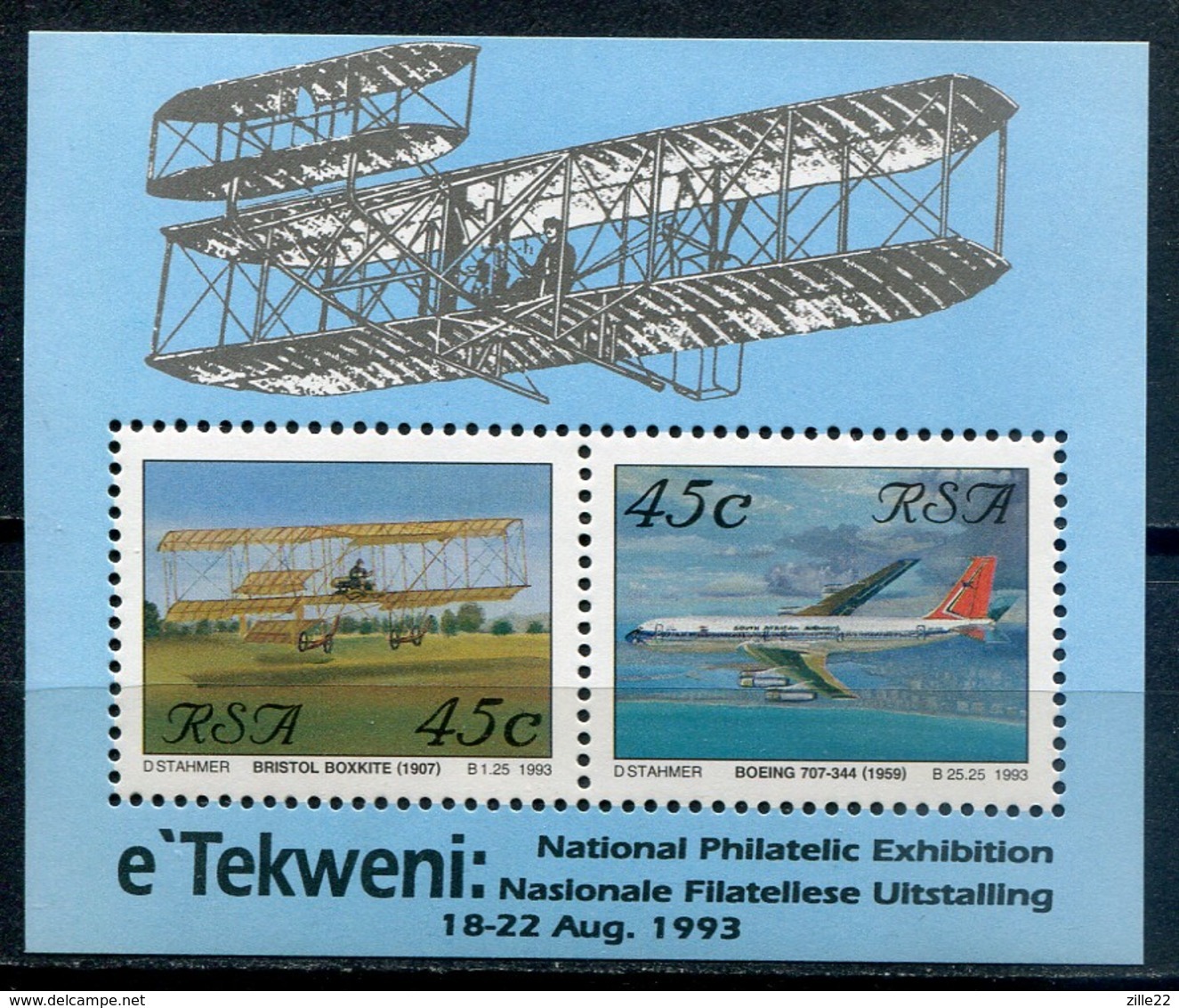 Südafrika Mi# Block 32 Postfrisch/MNH - Aviation - Blocchi & Foglietti