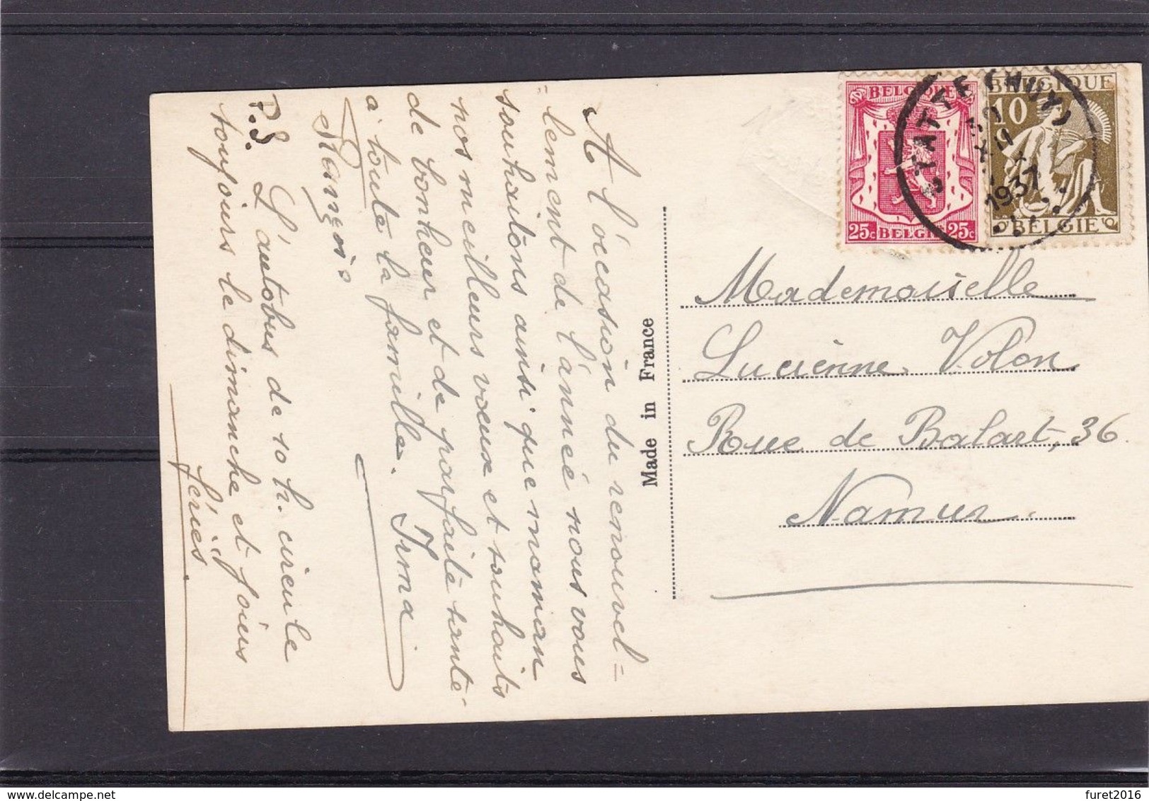 N° 337 Et 339 / Lot 4 Cartes De Hastiere Lavaux ,  Antwerpen , Statte Huy Et  Spa - 1932 Ceres Y Mercurio