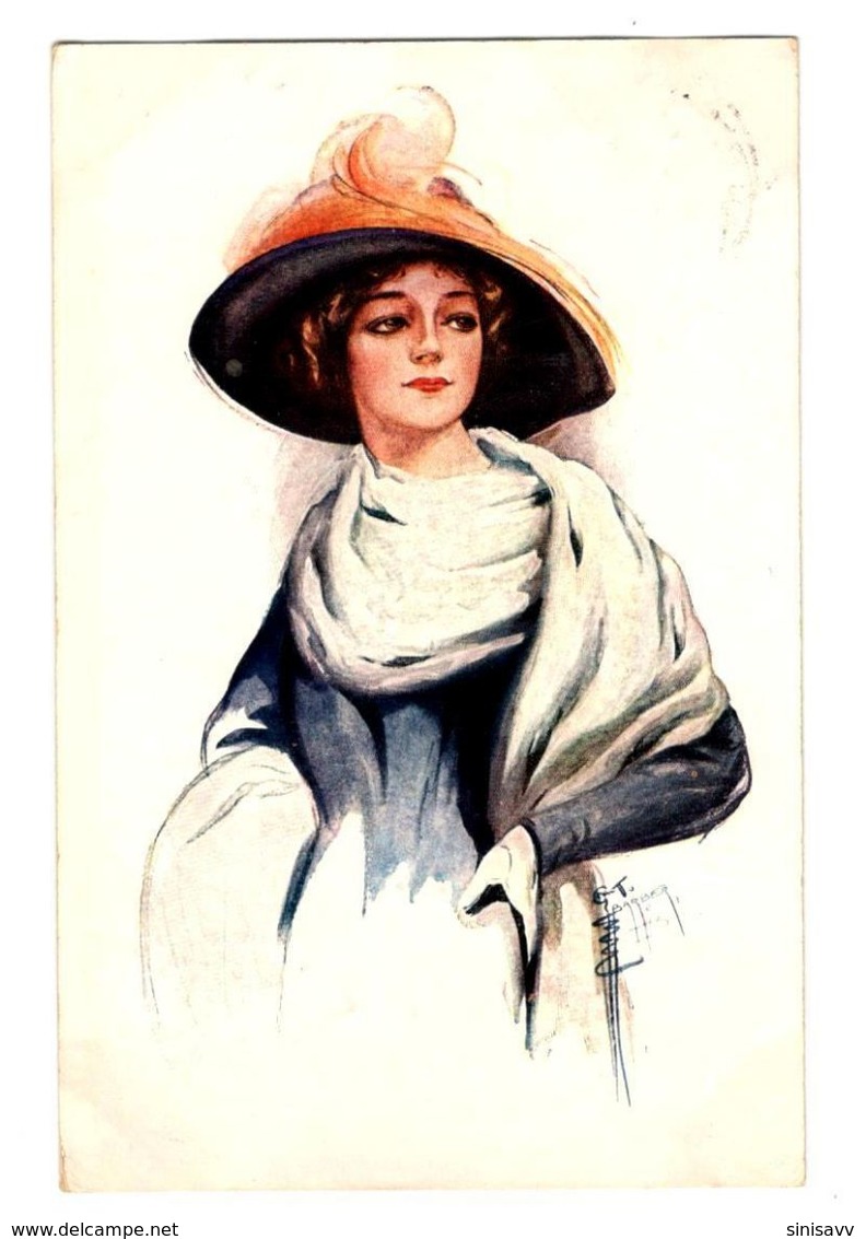 WW1 - Feldpost 1916 - Court Barber: Dame Mit Hut - Lady In Hat - Rare - Barber, Court