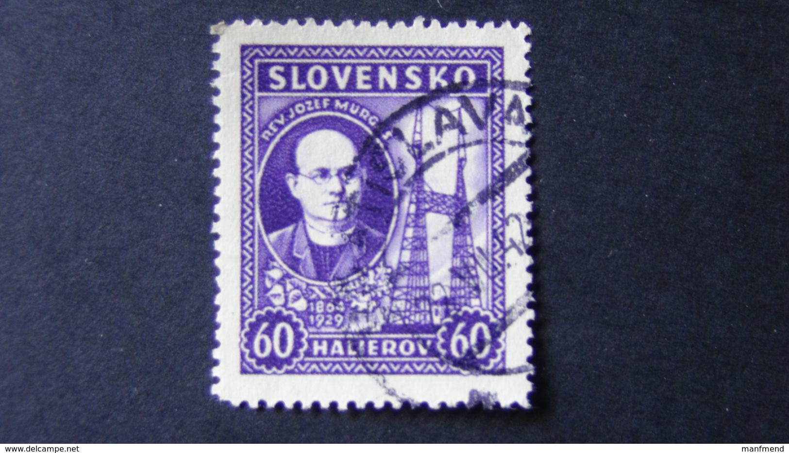 Slovakia - 1939 -     Mi:SK 46X, Sn:SK 38, Yt:SK 36 O - Look Scan - Oblitérés