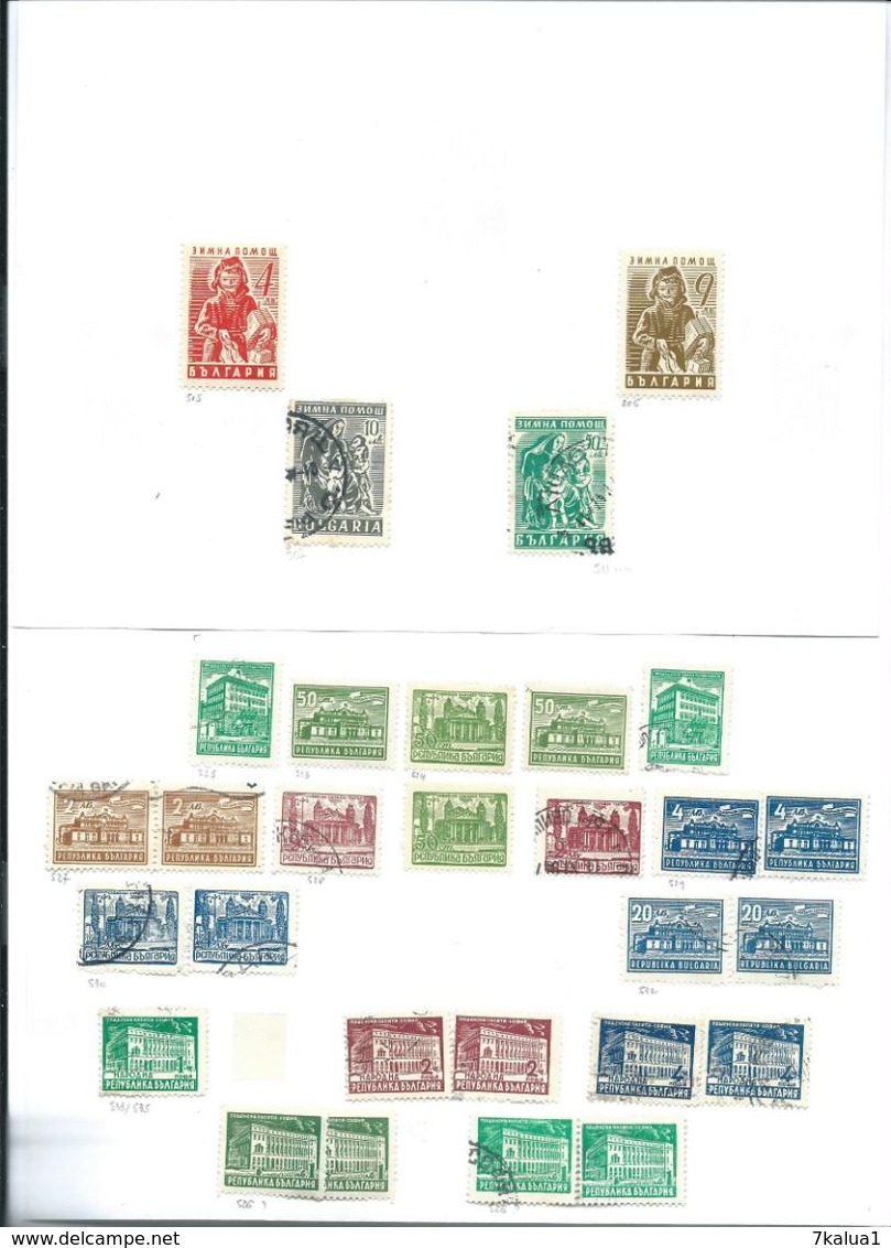 BULGARIE : Collection sur 80 feuilles, période 1882 - 1963.