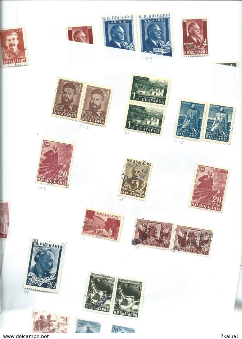 BULGARIE : Collection sur 80 feuilles, période 1882 - 1963.