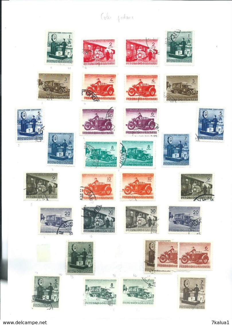 BULGARIE : Collection sur 80 feuilles, période 1882 - 1963.