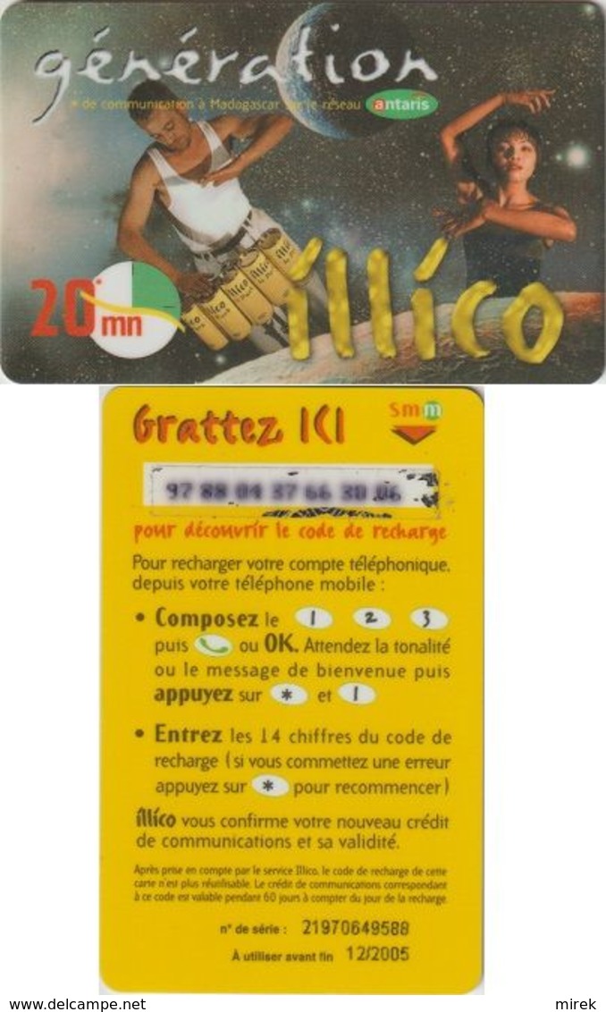 93/ Madagascar; Antaris, Old Prepaid GSM Card - Madagaskar