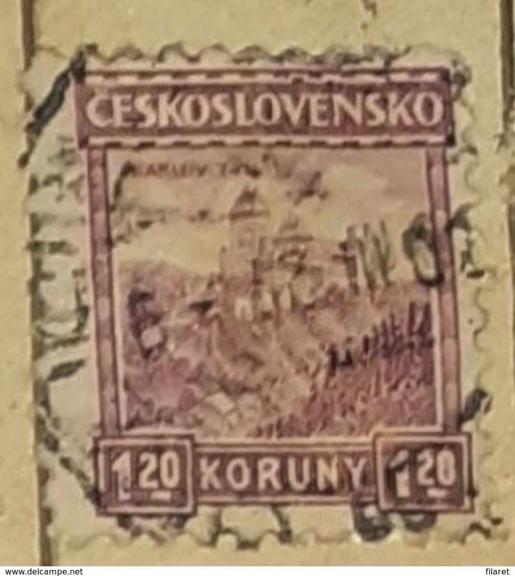 CZECHOSLOVAKIA-CASTLE-USED STAMP - Used Stamps