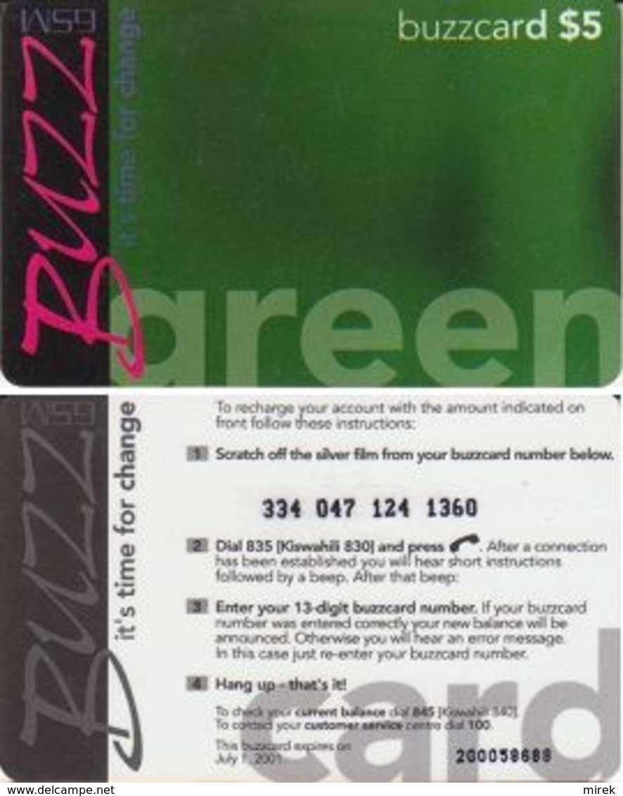 97/ Tanzania; Buzz GSM, Old Prepaid GSM Card - Tanzanie