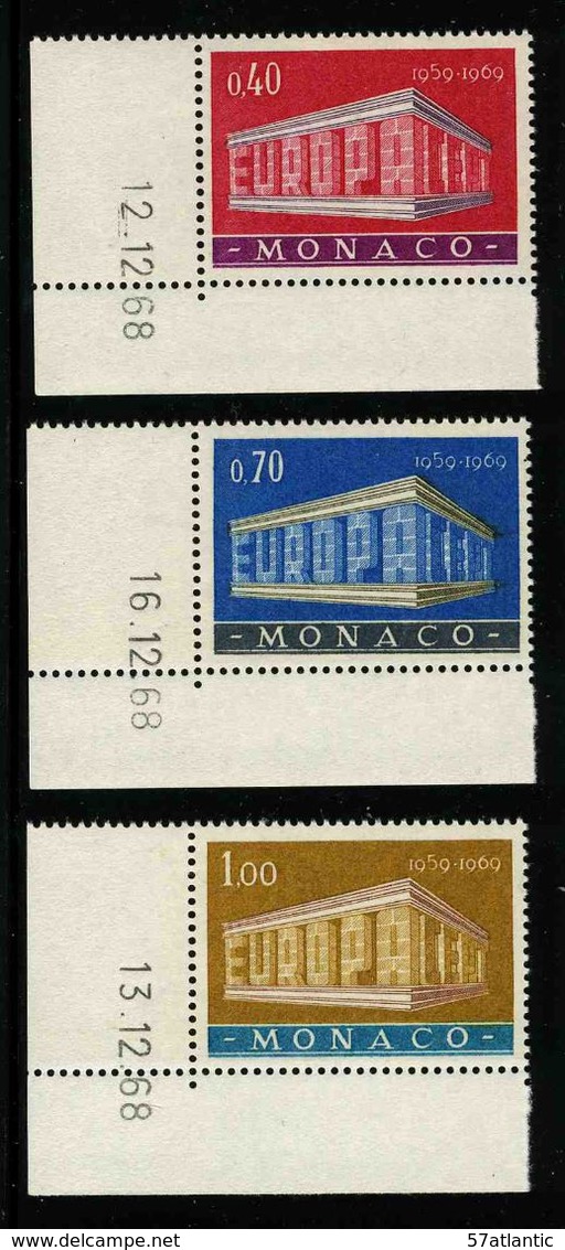 MONACO - YT 789 à 791 ** -  EUROPA - SERIE COMPLETE 3 TIMBRES NEUFS ** - Neufs