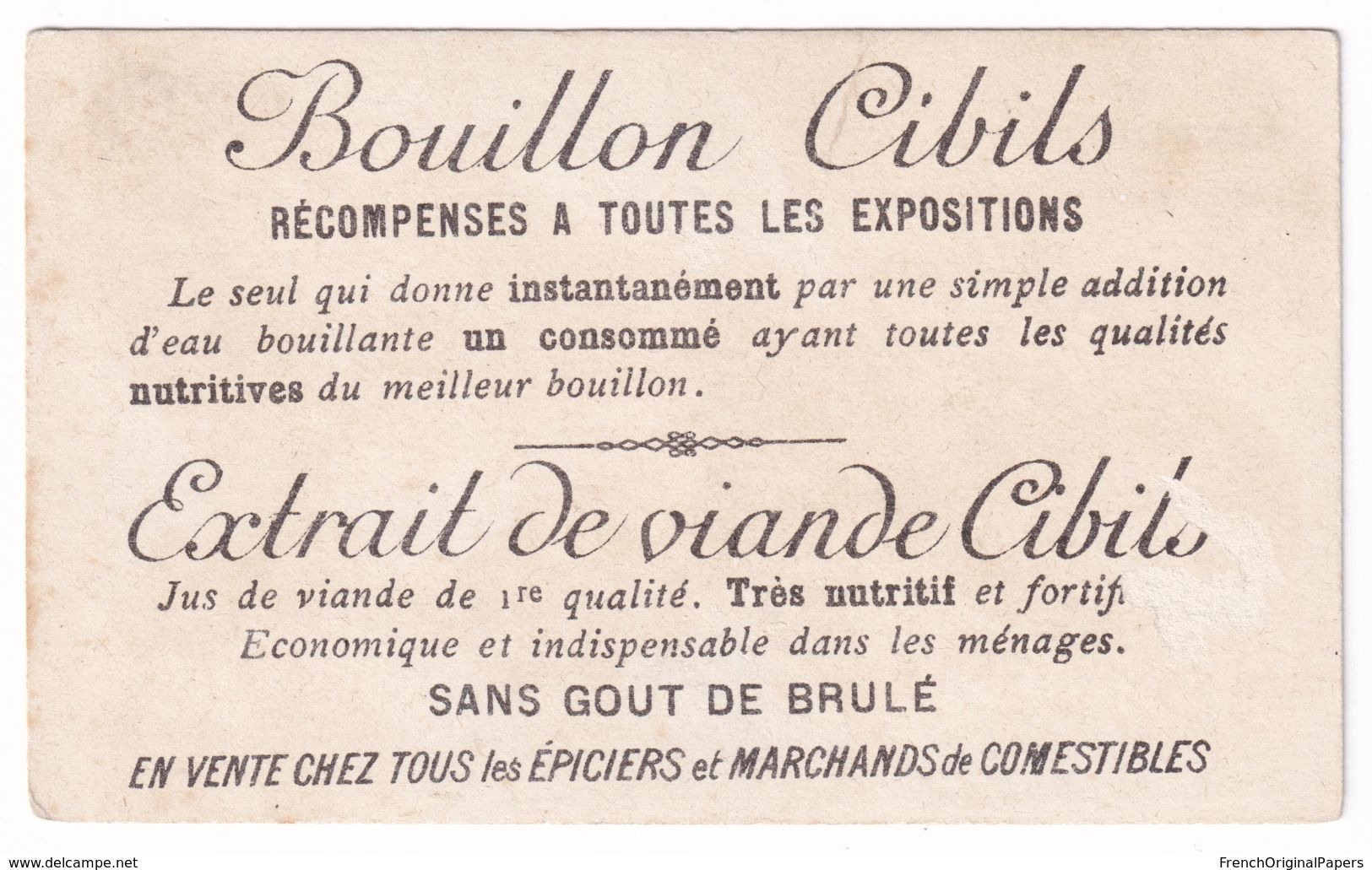 Rare Chromo Bouillon Cibils 1895 Thème Guêpe Humanisée Anthropomorphisme Abeille Jardinage Jardin Rose Insecte A37-46 - Other & Unclassified