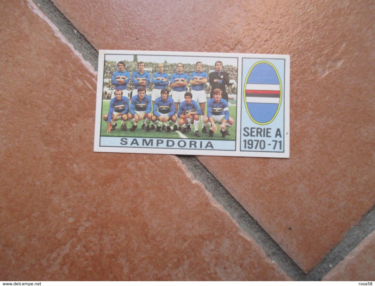 Figurine PANINI Modena Calciatori N.6 Differenti SAMPDORIA Con Squadra1970 1971 - Italian Edition