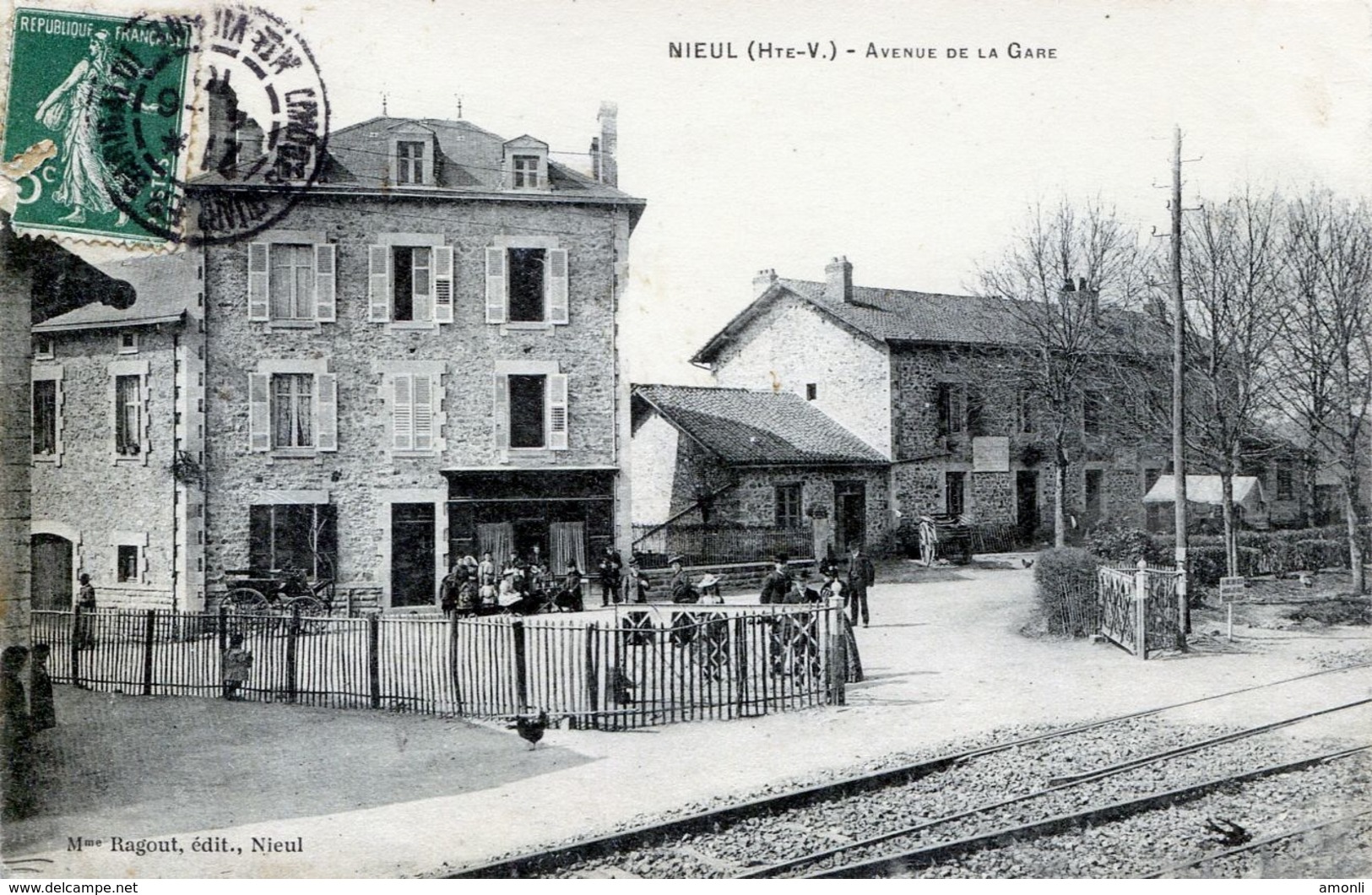 87. HAUTE-VIENNE - NIEUL. Avenue De La Gare. Café. - Nieul