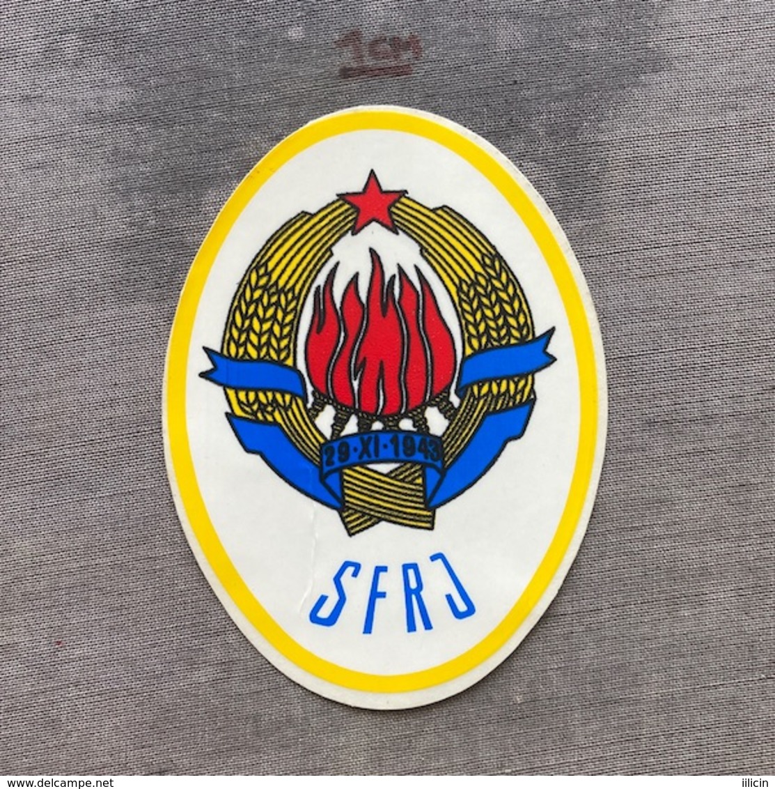 Sticker SU000046 - Yugoslavia Jugoslavija SFRJ Coat Of Arms (Crest) - Stickers