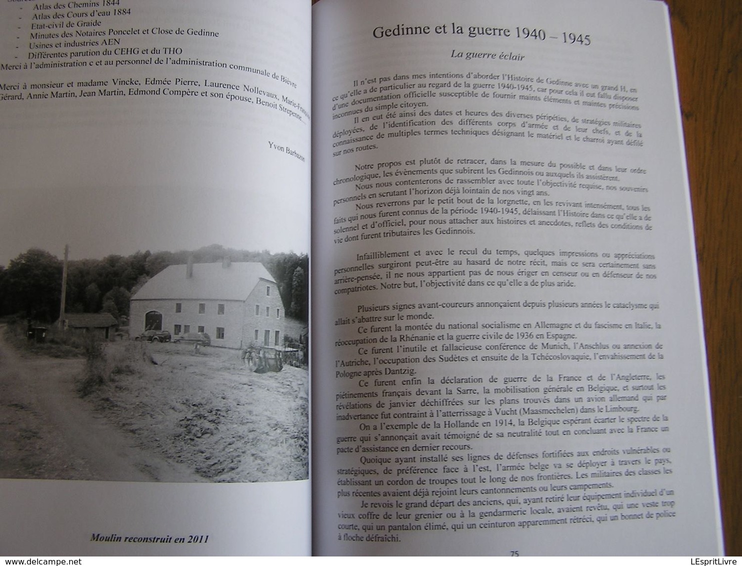 CERCLE D' ETUDES HISTORIQUES DE GEDINNE 15 Guerre 40 45 Exode Porcheresse Moulin Herbois Petit Rot Boiron Willerzie