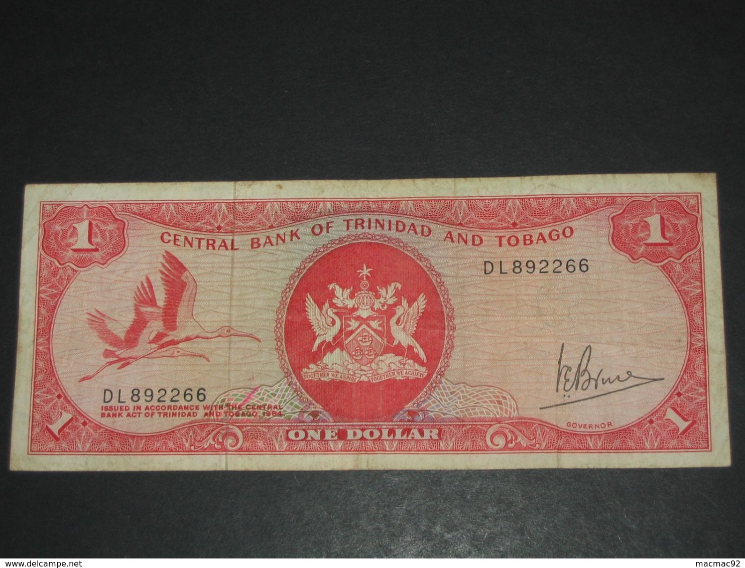 One 1 Dollar 1964 - Central Bank Of Trinidad And Tobago **** EN ACHAT IMMEDIAT **** - Trinidad & Tobago