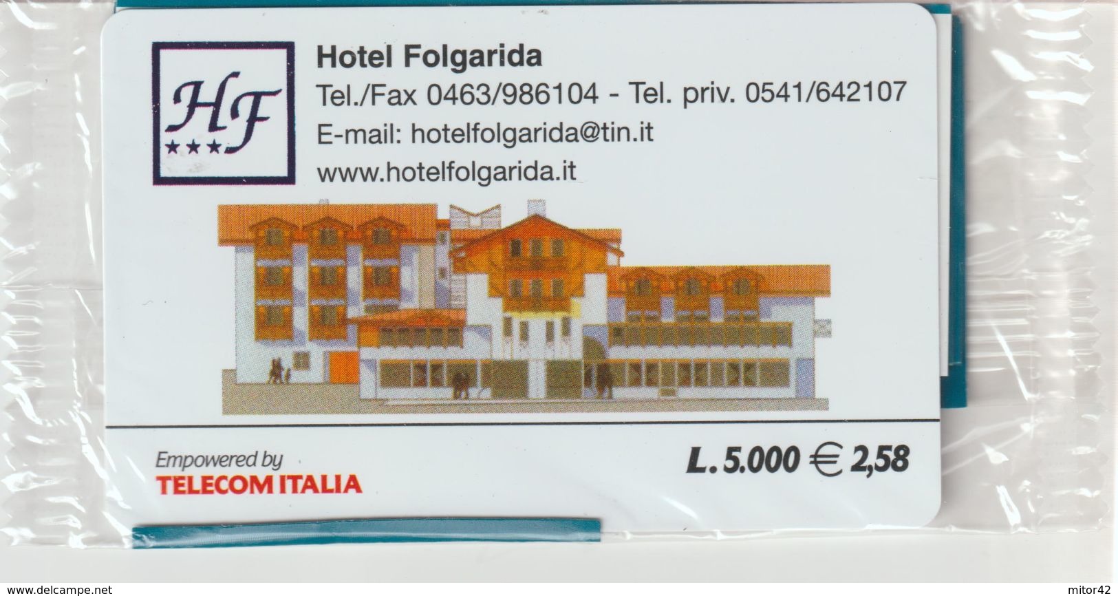 4-Carta Alberghi-Hotel Folgarida-Nuova In Confezione Originale - Sonderzwecke