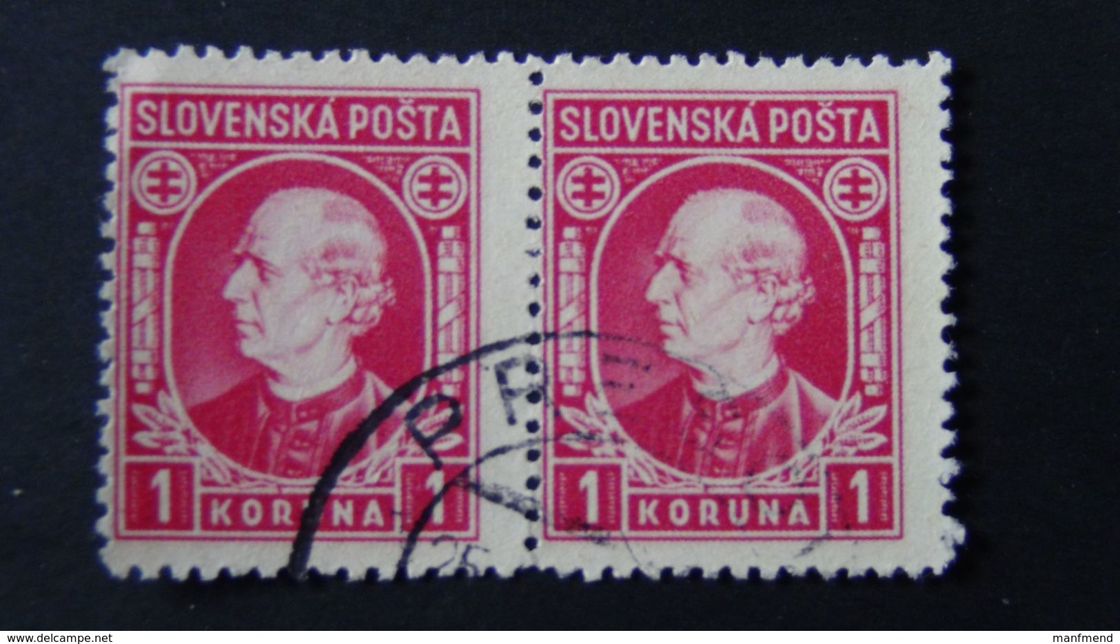 Slovakia - 1939 - Mi:SK 40XA, Sn:SK 31, Yt:SK 27 O - Look Scan - Oblitérés