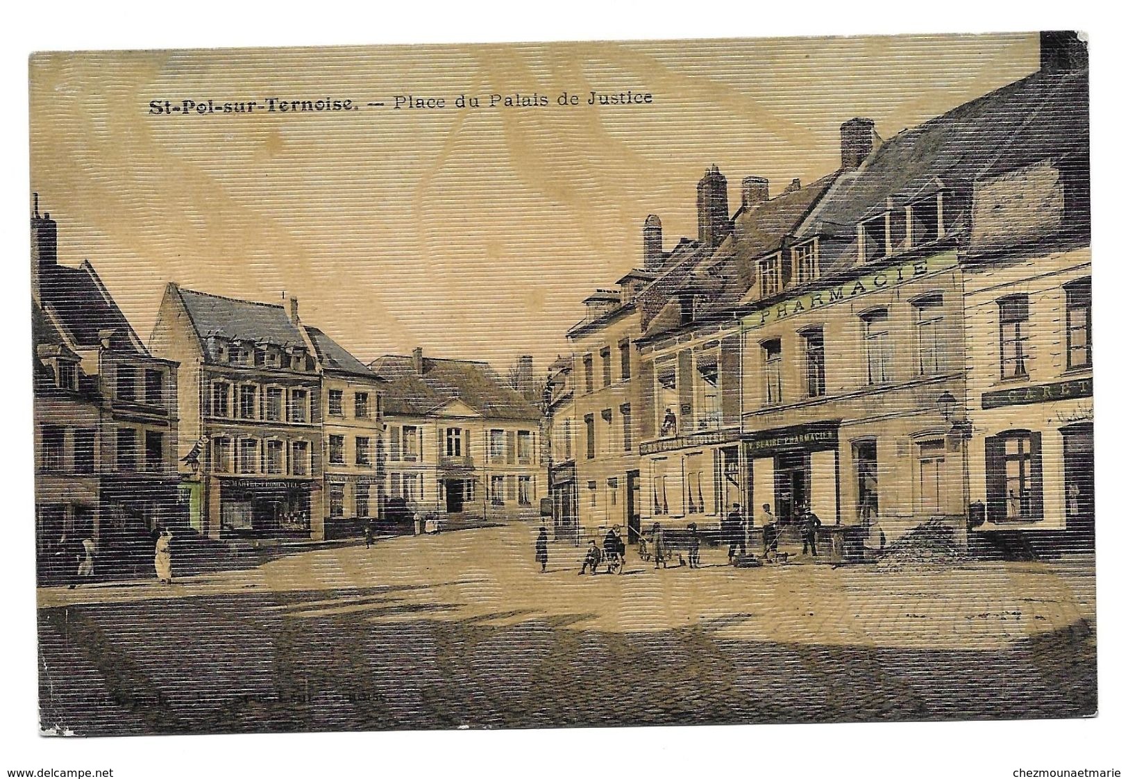 ST POL SUR TERNOISE PLACE DU PALAIS DE JUSTICE AUDINO SP 128 POUR COURPIERE - CPA PAS DE CALAIS - Samer