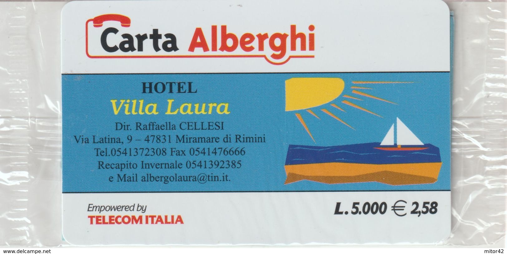 9-Carta Alberghi-Hotel Villa Laura-Miramare Di Rimini-Nuova In Confezione Originale - Speciaal Gebruik