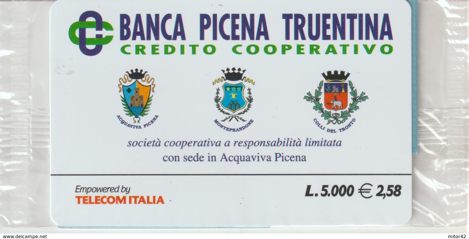 11-Carta Alberghi-Banca Picena Truentina-Acquaviva Picena-Nuova In Confezione Originale - Sonderzwecke