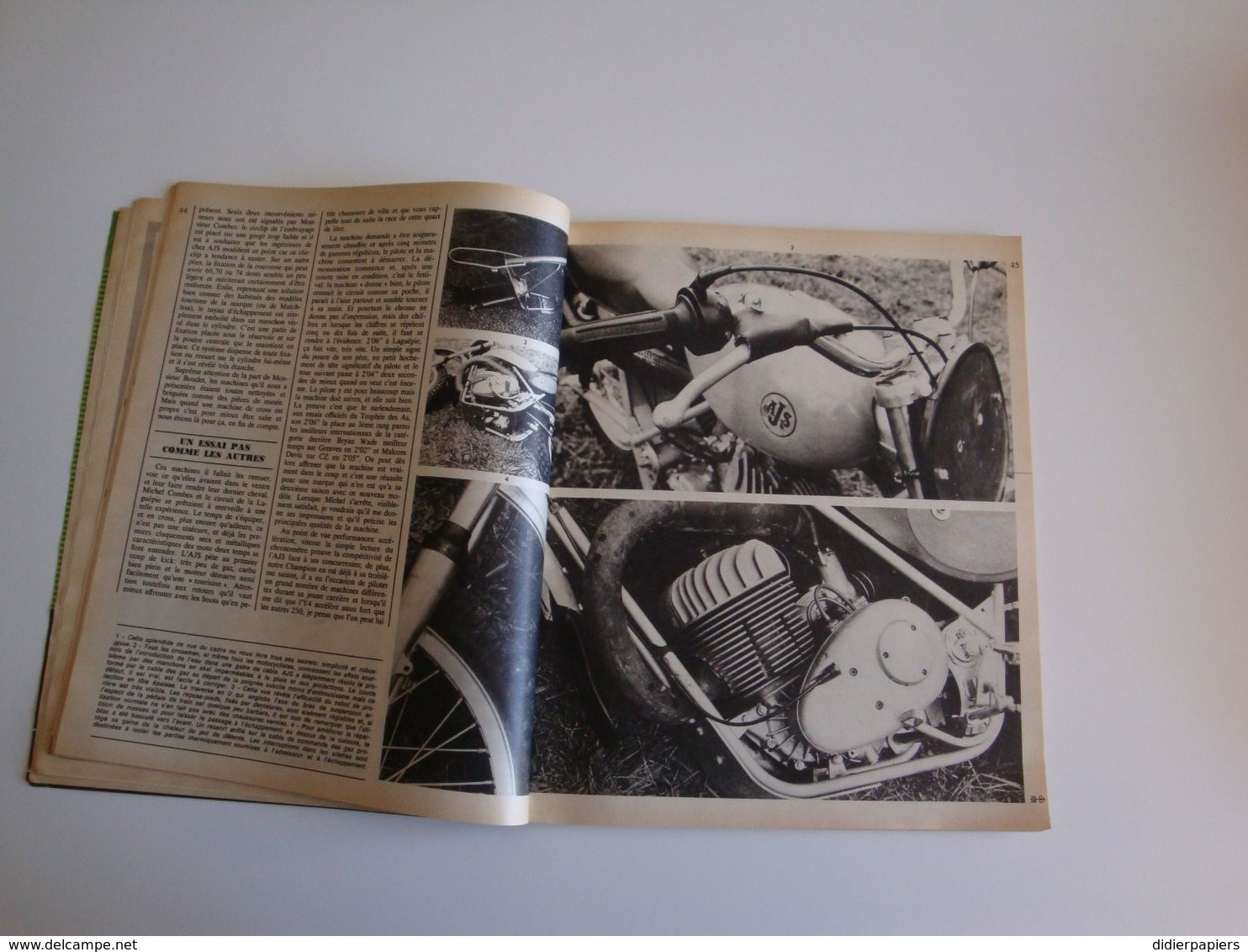 Revue Internationale Motocyclisme,Triumph T150,AJS Y4,Motobécane 125,Peugeot PS50,Bol D'Or,Side-Cars,No9 1969 - Moto