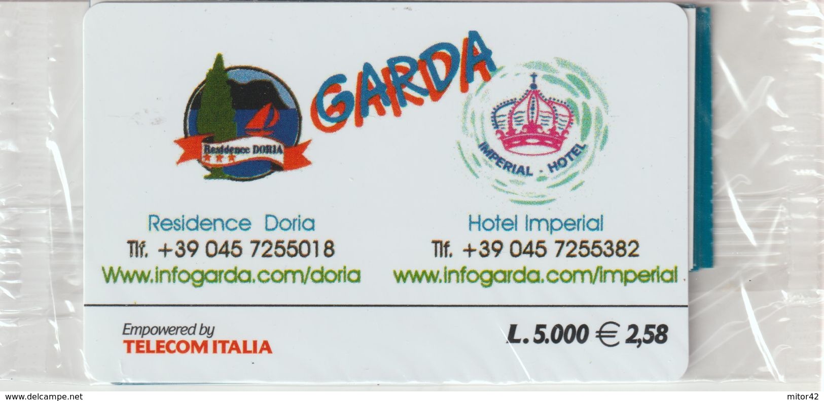 12-Carta AlberghiHotel Imperial-Garda-Nuova In Confezione Originale-Scitta In Inglese - Usos Especiales