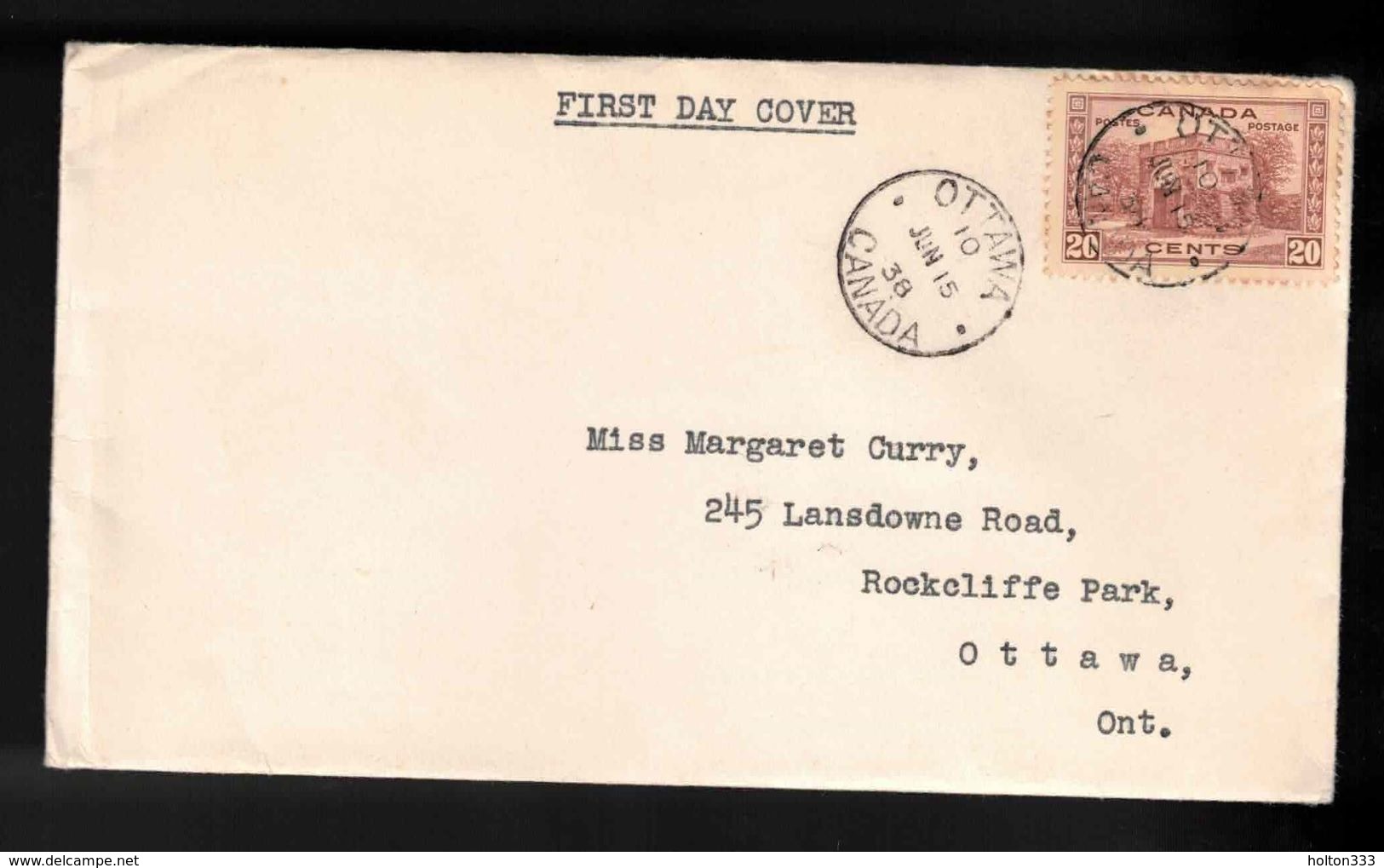 CANADA FDC Scott # 243 - Fort Garry Gate 2 - Some Foxing - CV $ 35 - ....-1951