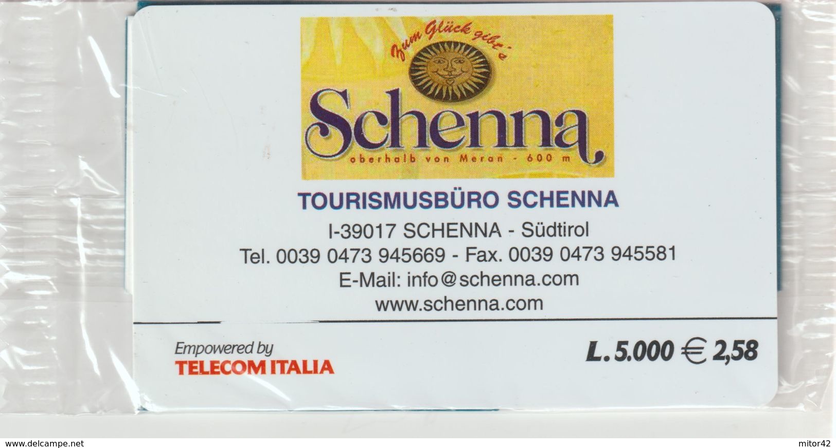 18-Carta Alberghi-Schenna-Sudtirol-Nuova In Confezione Originale - Usi Speciali