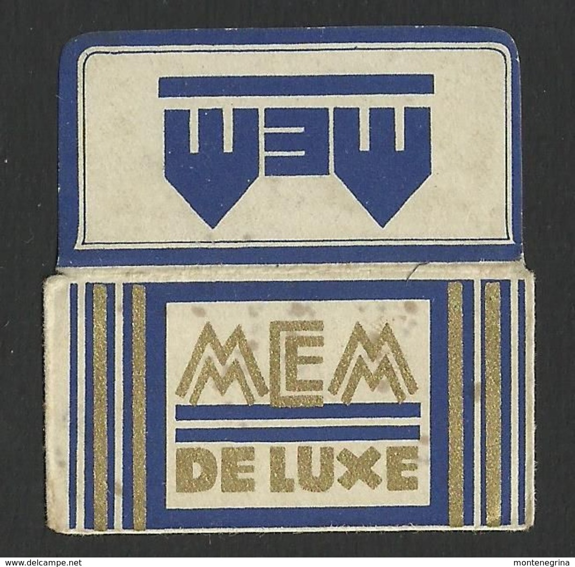 Razor Blade MEM DELUXE Old Vintage WRAPPER (see Sales Conditions) - Razor Blades