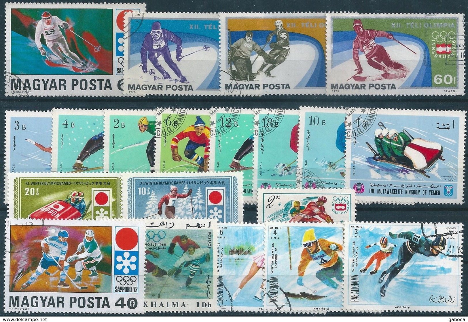 B9170 Winter Olympic Sport 20 Different Stamps Used Lot#10 - Mezclas (max 999 Sellos)