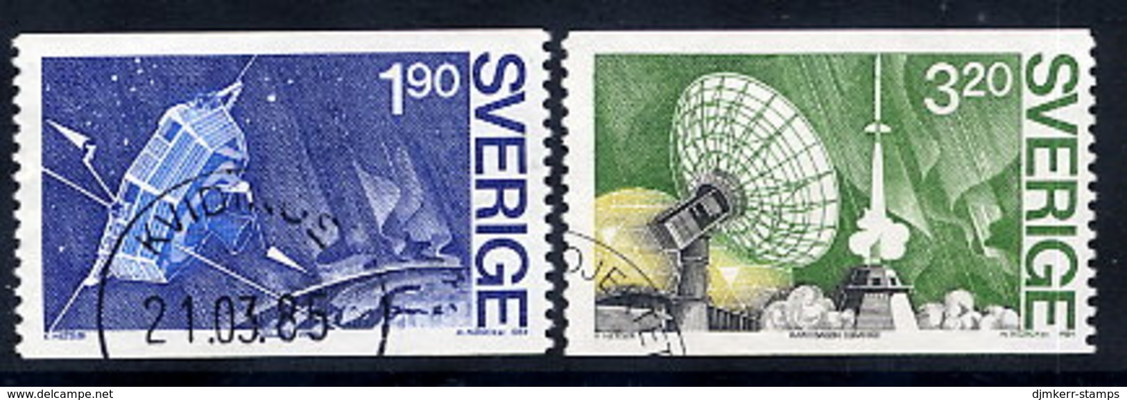 SWEDEN 1984 VIKING Satellite Project, Used.  Michel 1305-06 - Usados