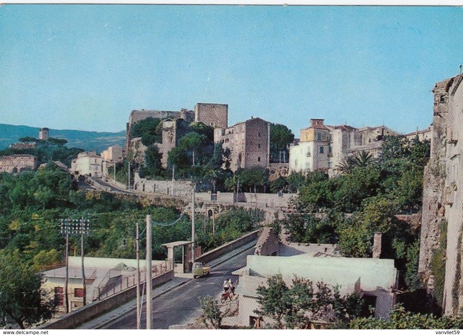 SESSA AURUNCA-CASERTA-CIRCONVALLAZIONE E PANORAMA-CARTOLINA VERA FOTO-VIAGGIATA IL  IL 27-8-1965 - Caserta