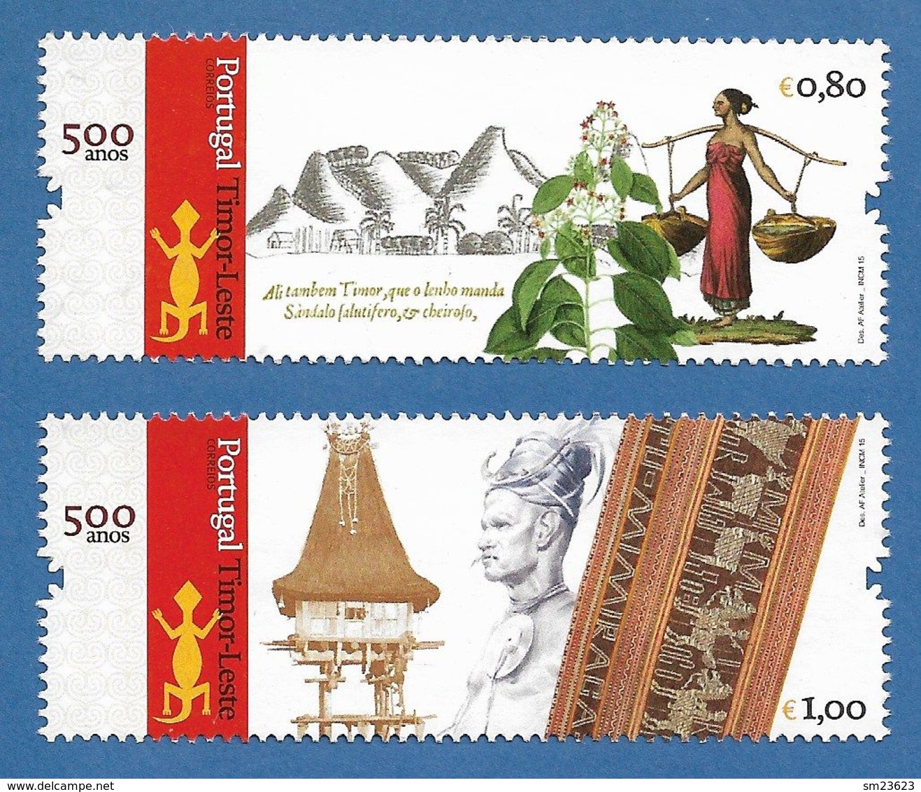 Portugal  2015  Mi.Nr. 4096 / 4097, 500 Anos Timor-Leste - Compl.Satz - Postfrisch / MNH / (**) - Ungebraucht