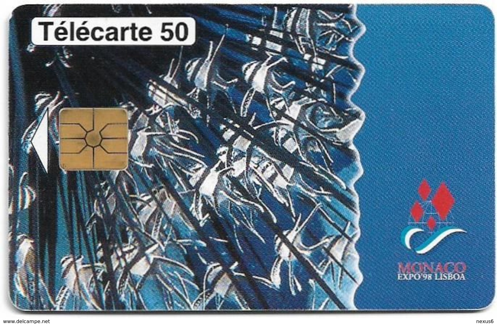 Monaco - MF47 (002) - Expo Lisboa '98 - Gem1A Symm. Black, Cn. B7Cxx002, 12.1997, 50Units, 50.600ex, Used - Monaco