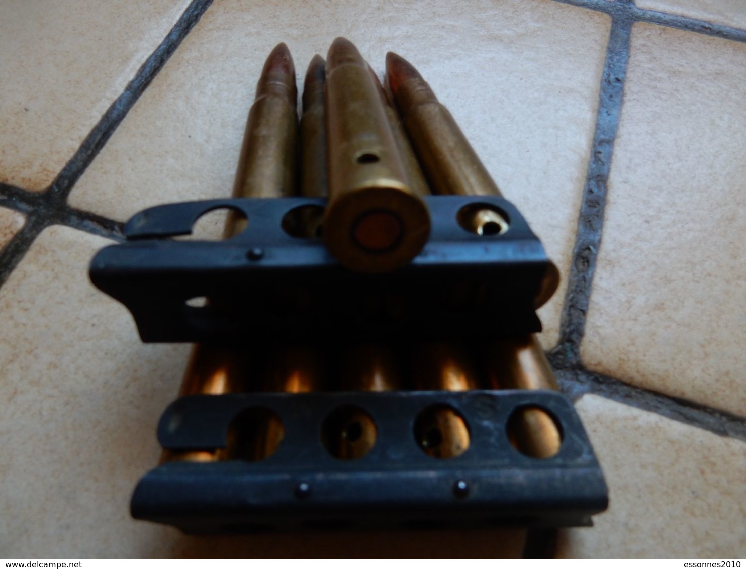 Lot De 2 Clips De 5cps De 303 Pour Lee Enfield 1943 Armée Britanique - Armas De Colección