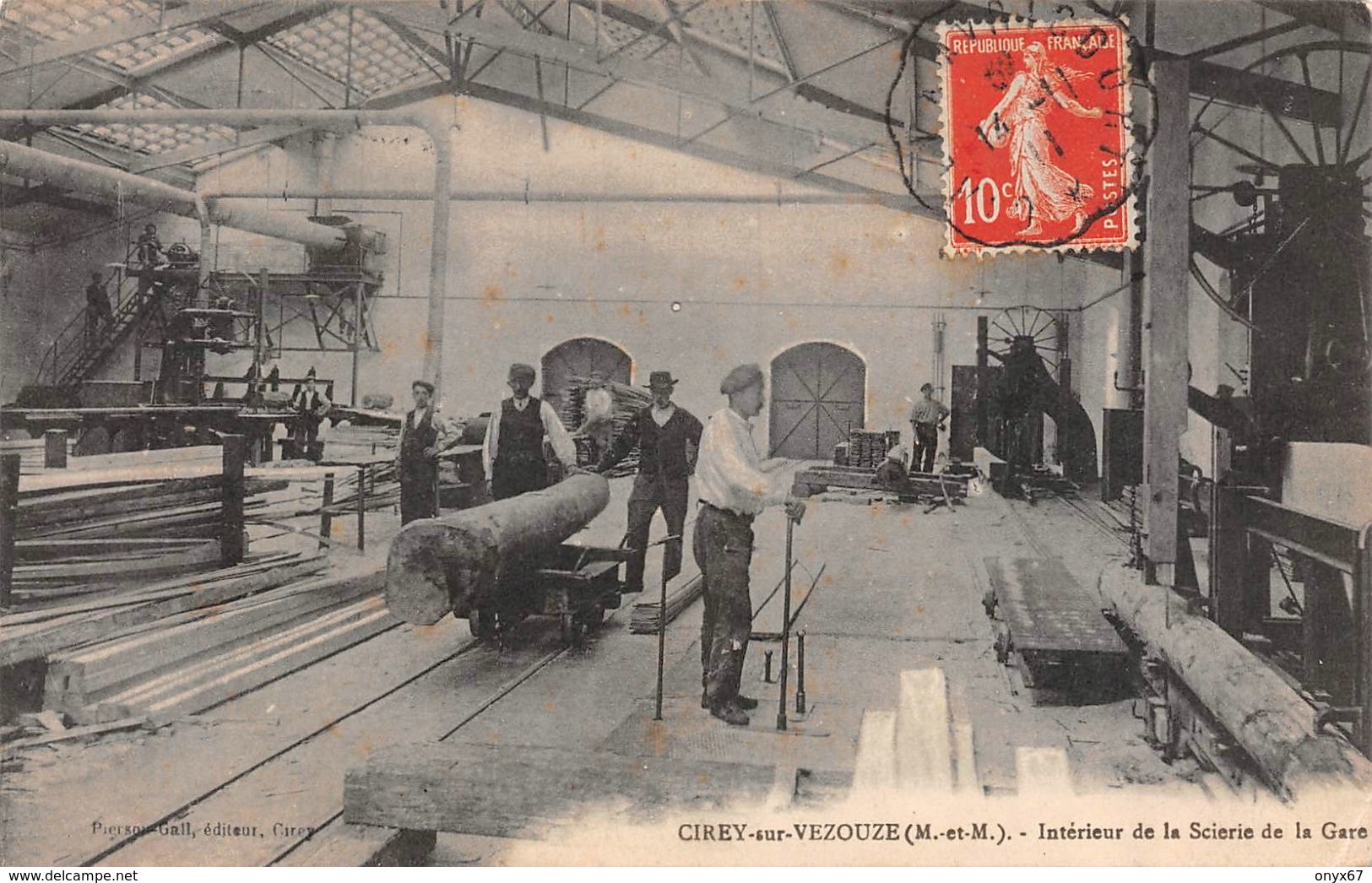 CIREY-SUR-VEZOUZE-Lunéville-Blamont (54-Meurthe Et Moselle) Intérieur De La Scierie De La Gare-Usine-Industrie-RARE-TOP - Cirey Sur Vezouze